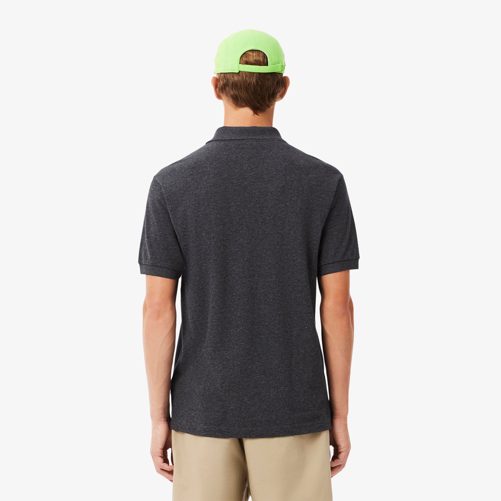 Áo LACOSTE Classic Fit Short Sleeve Melange Polo #I7X / Black - Kallos Vietnam