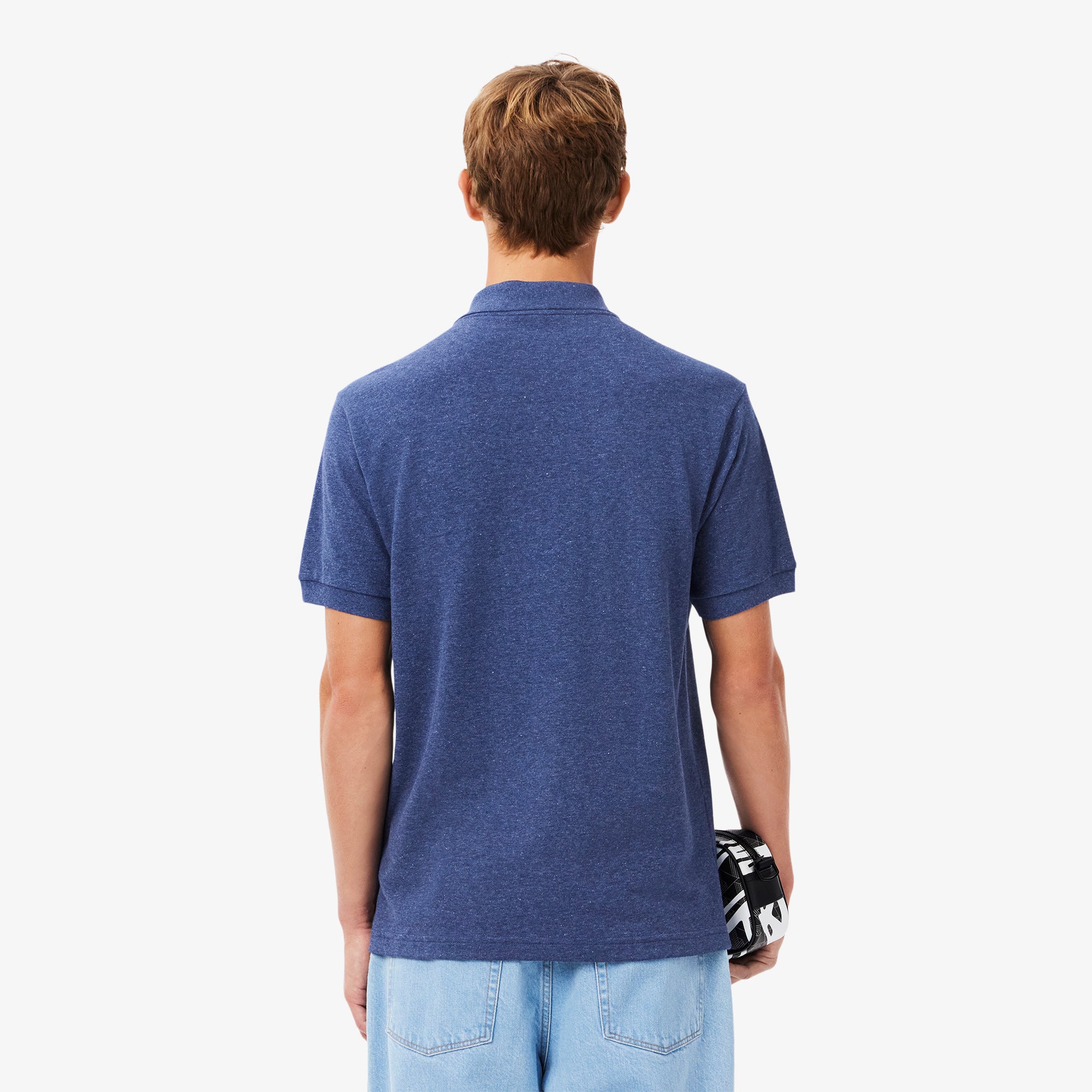 Áo LACOSTE Classic Fit Short Sleeve Melange Polo #I7Y / Navy Blue - Kallos Vietnam