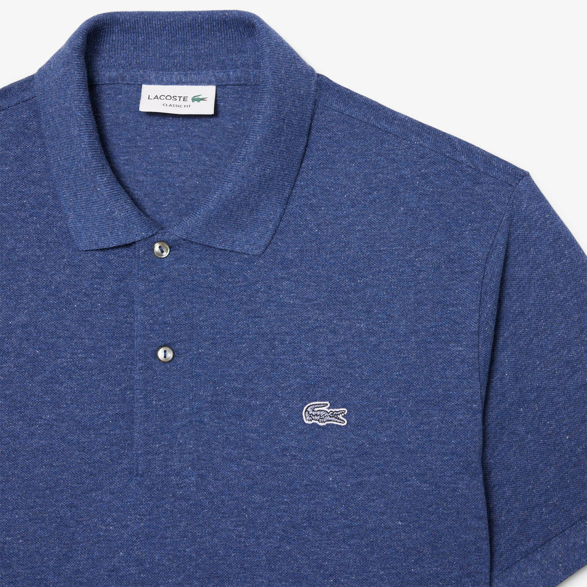 Áo LACOSTE Classic Fit Short Sleeve Melange Polo #I7Y / Navy Blue