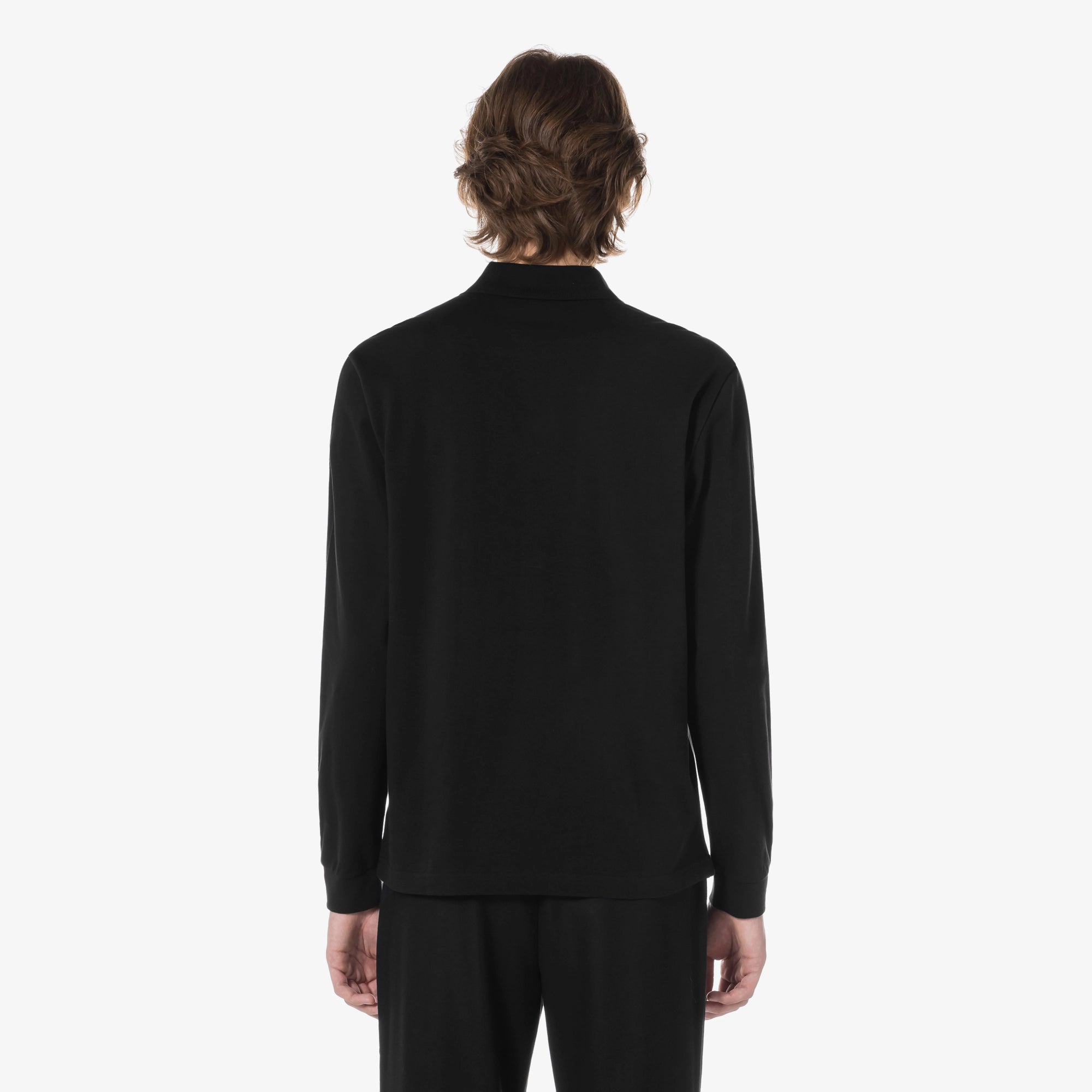 Áo LACOSTE French Regular Fit Long Sleeve Basic Polo #031 / Black - Kallos Vietnam
