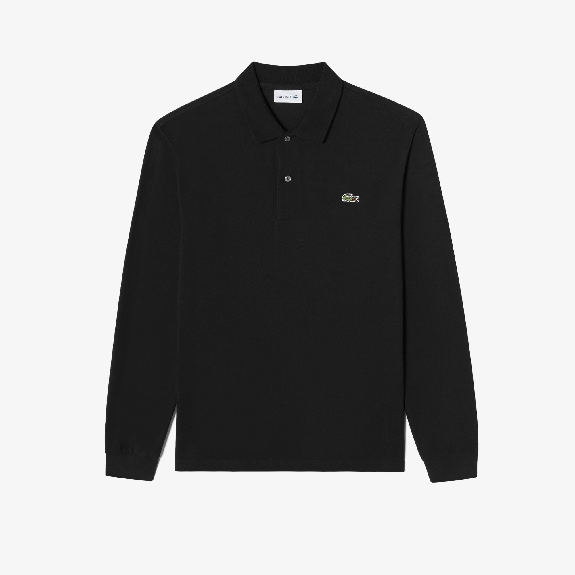 Áo LACOSTE French Regular Fit Long Sleeve Basic Polo #031 / Black - Kallos Vietnam