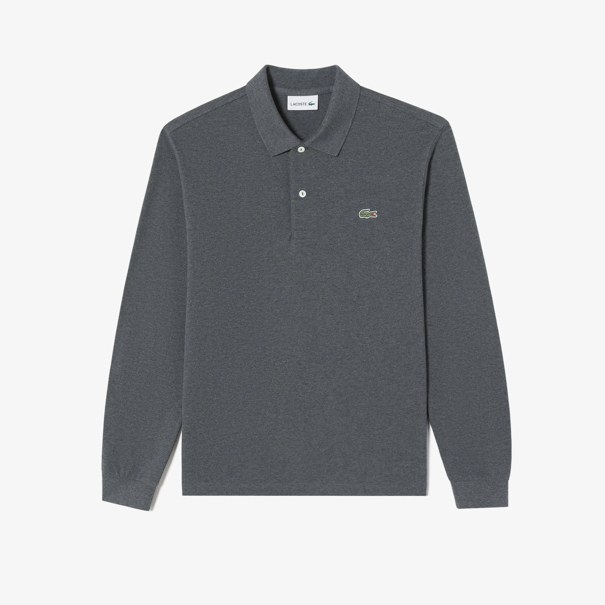 Áo LACOSTE French Regular Fit Long Sleeve Basic Polo #050 / Grey Pitch