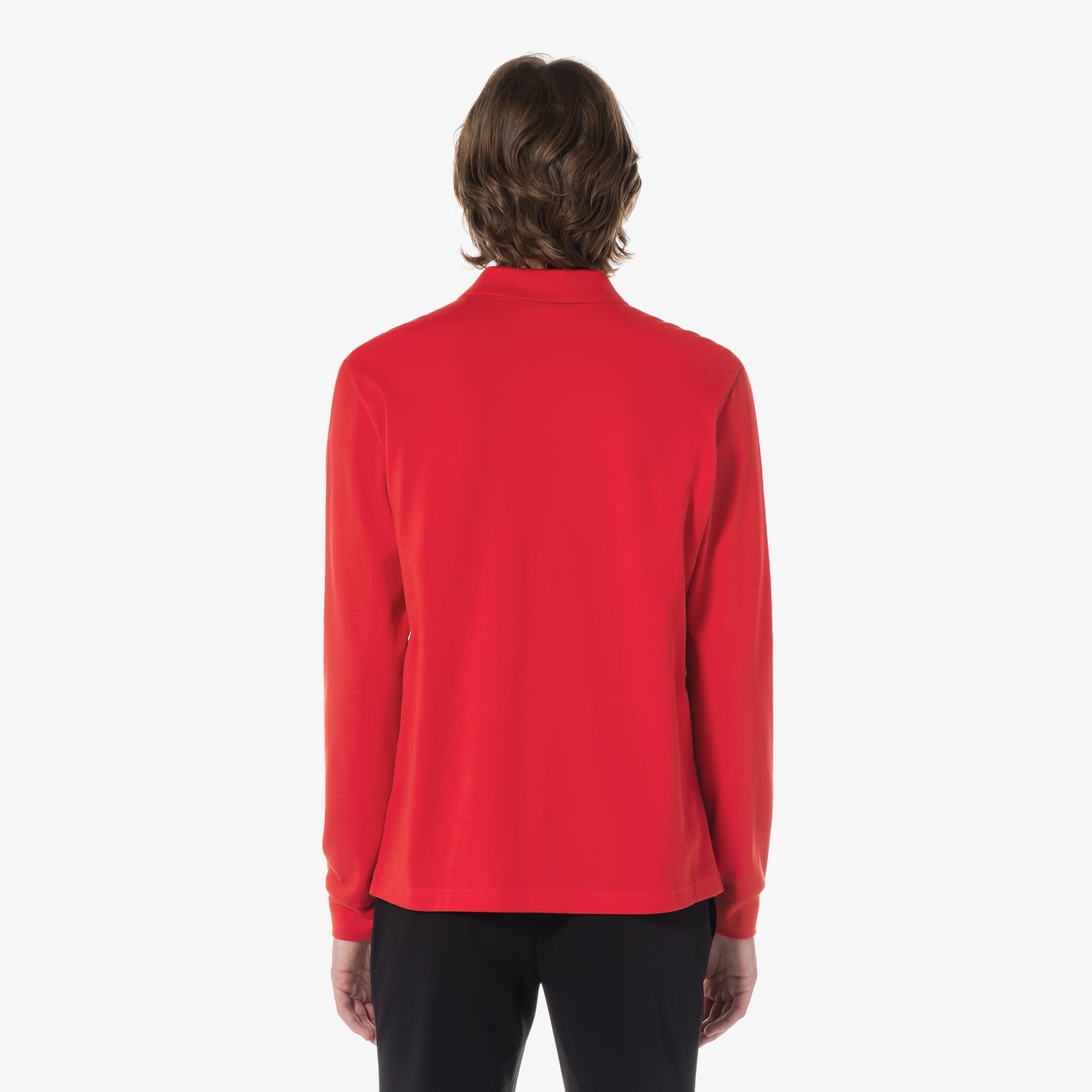 Áo LACOSTE French Regular Fit Long Sleeve Basic Polo #240 / Red - Kallos Vietnam