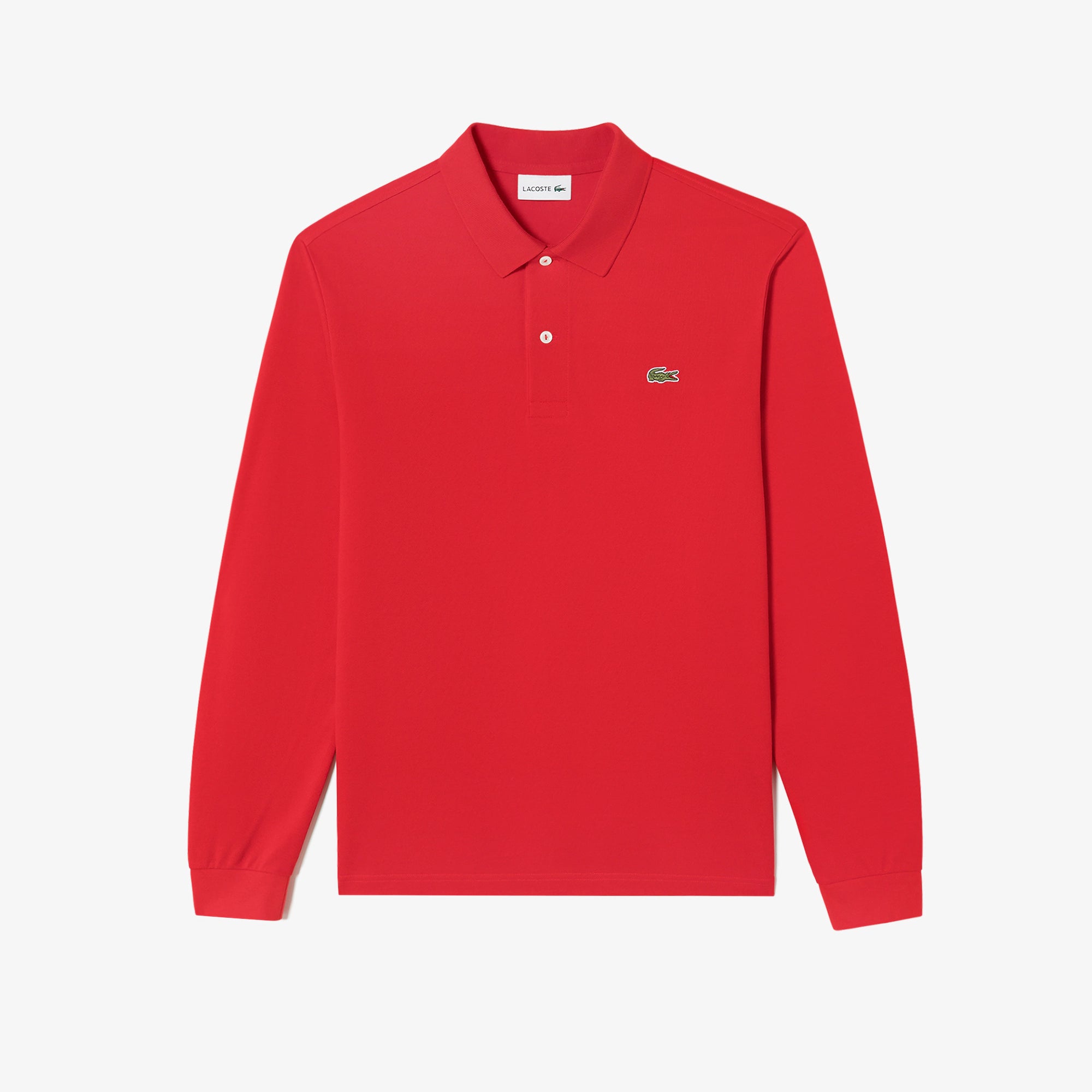 Áo LACOSTE French Regular Fit Long Sleeve Basic Polo #240 / Red - Kallos Vietnam