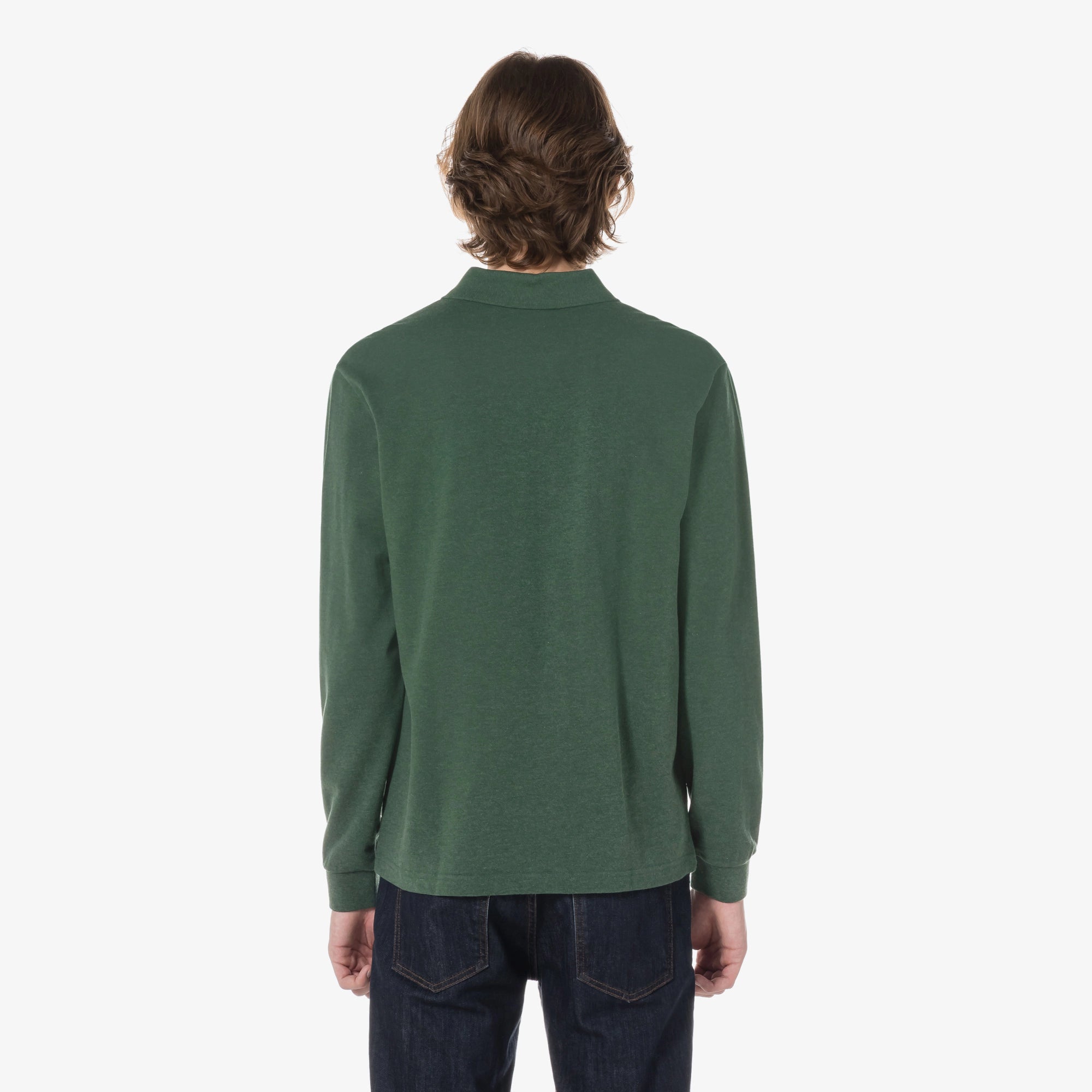 Áo LACOSTE French Regular Fit Long Sleeve Basic Polo #EL8 / Green - Kallos Vietnam