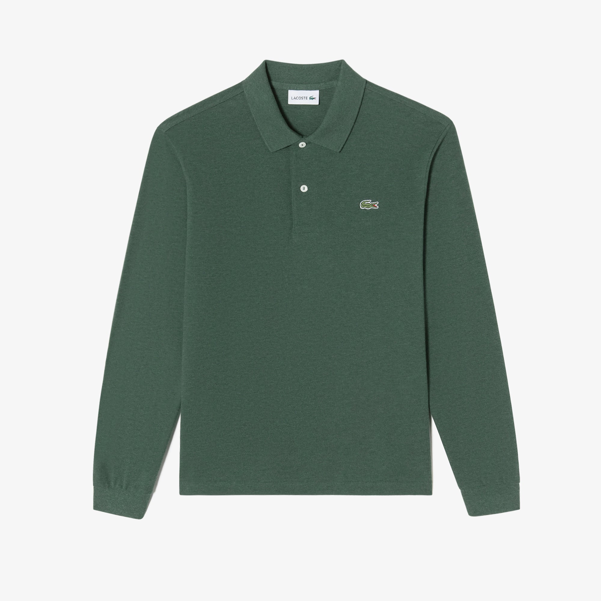 Áo LACOSTE French Regular Fit Long Sleeve Basic Polo #EL8 / Green - Kallos Vietnam