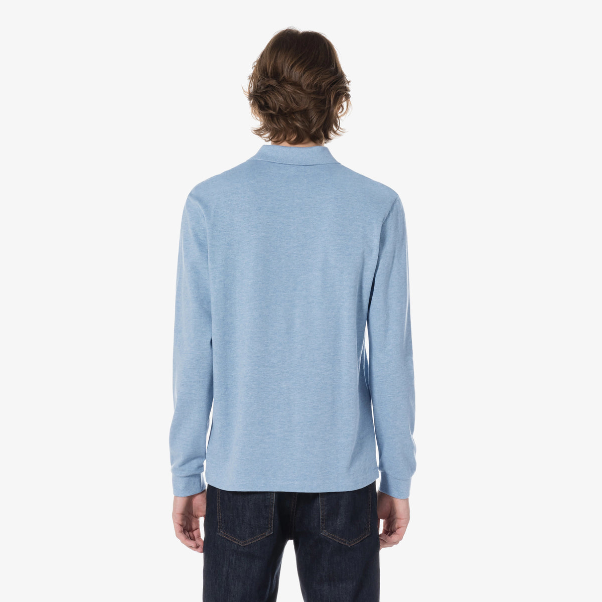 Áo LACOSTE French Regular Fit Long Sleeve Basic Polo #HBP / Pastel Blue