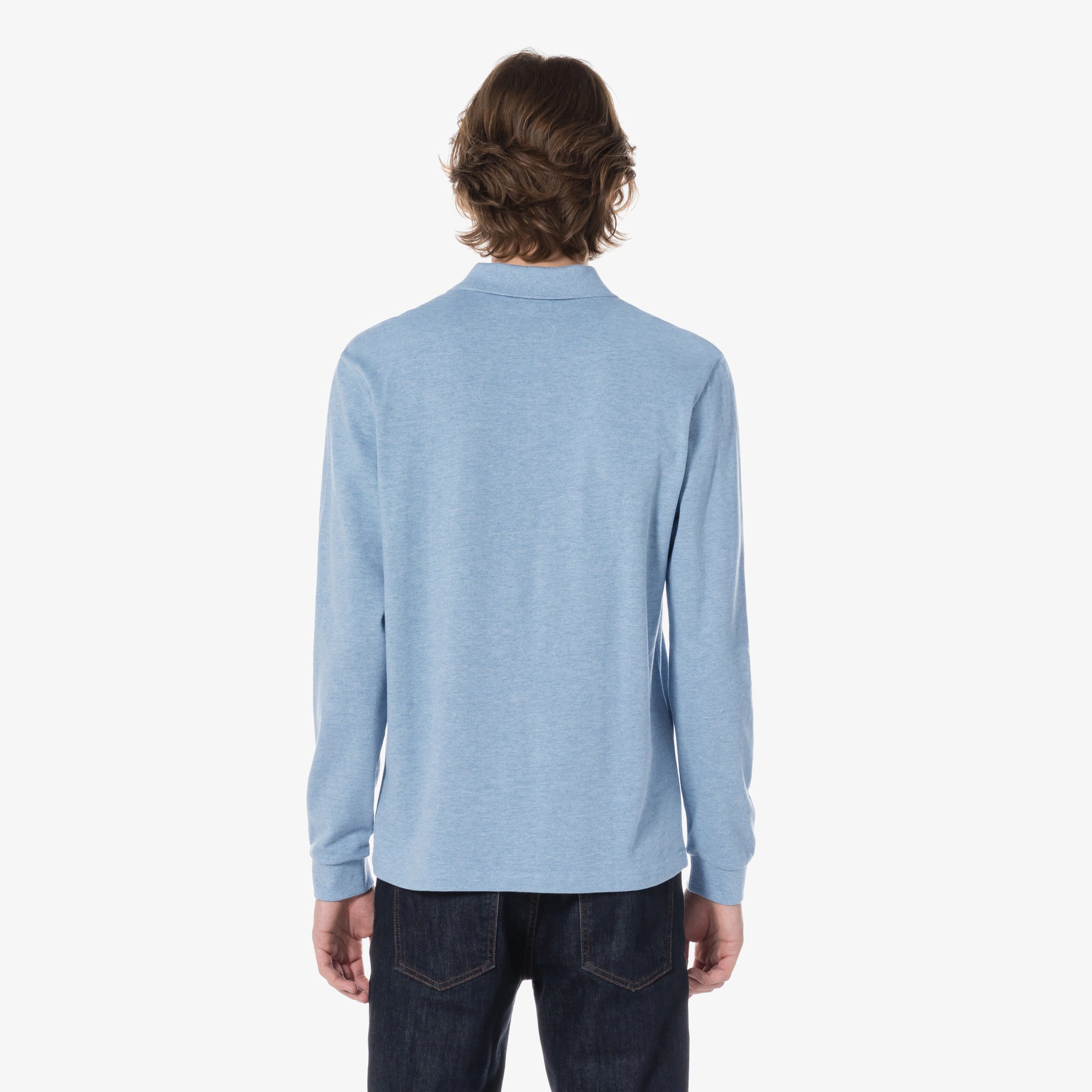 Áo LACOSTE French Regular Fit Long Sleeve Basic Polo #HBP / Pastel Blue - Kallos Vietnam