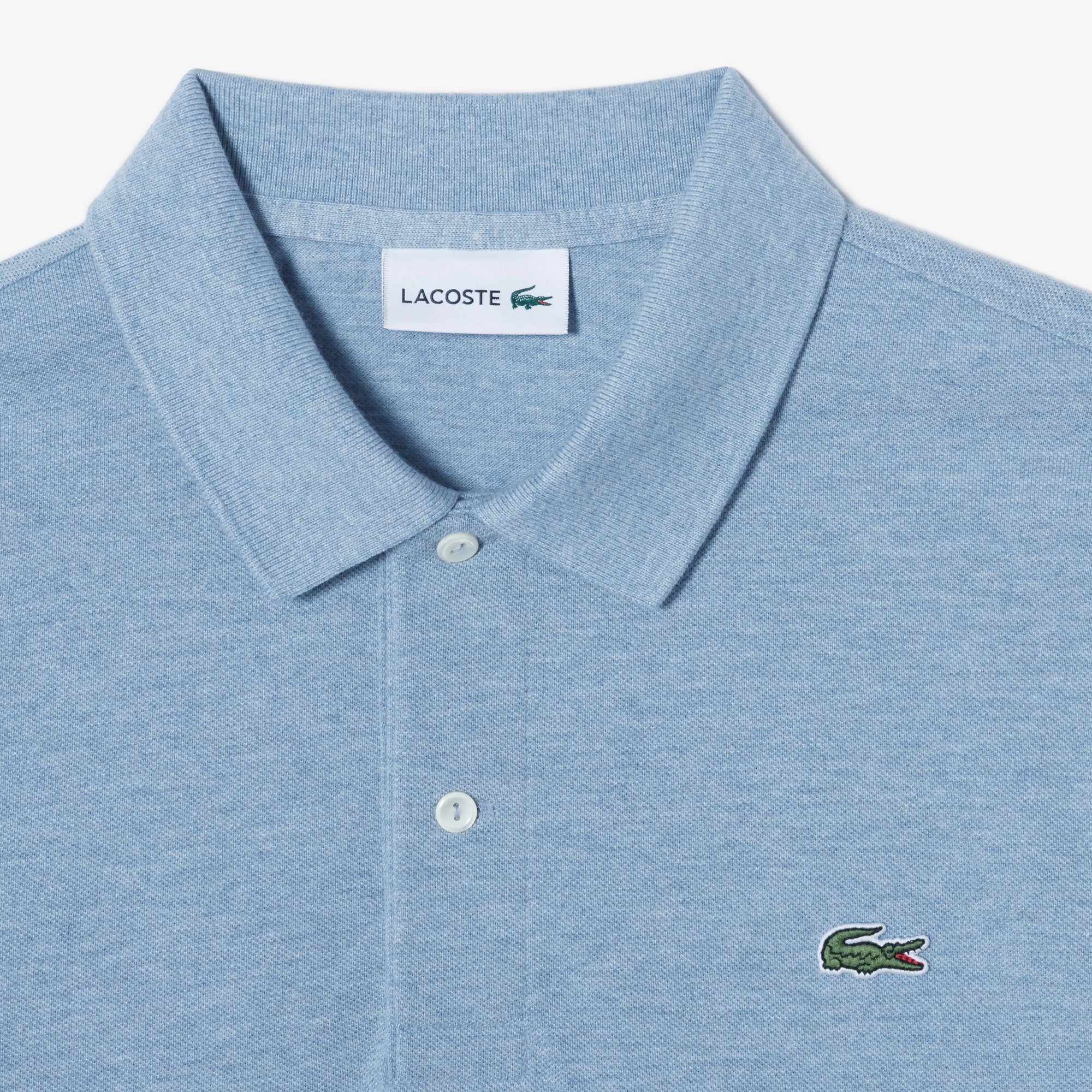 Áo LACOSTE French Regular Fit Long Sleeve Basic Polo #HBP / Pastel Blue - Kallos Vietnam