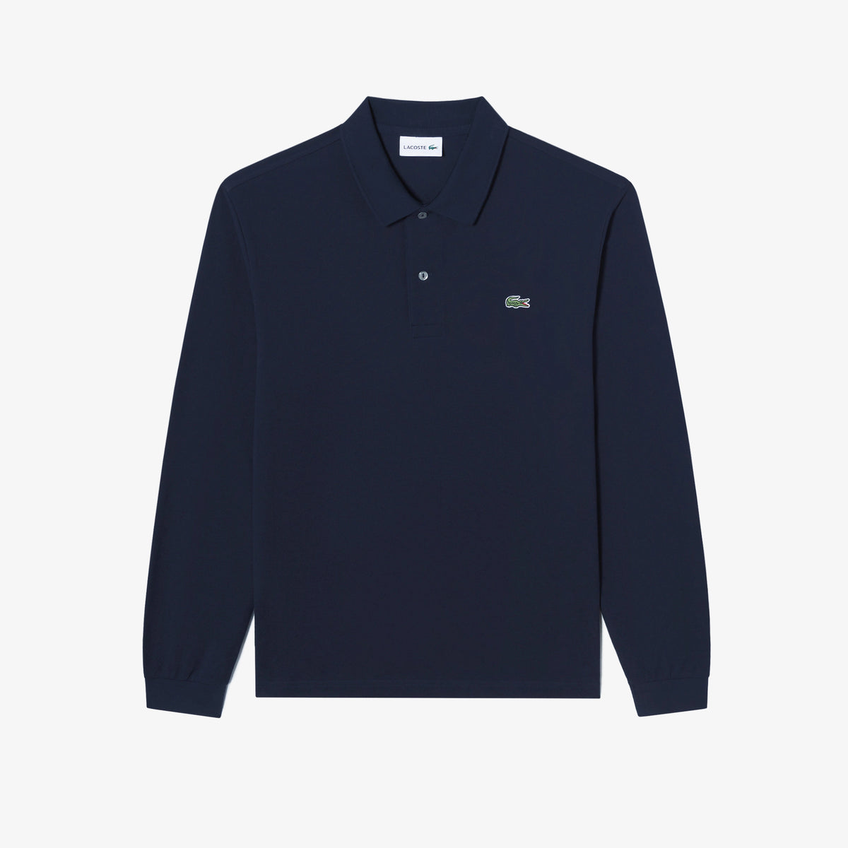 Áo LACOSTE French Regular Fit Long Sleeve Basic Polo #HDE / Abysm Blue