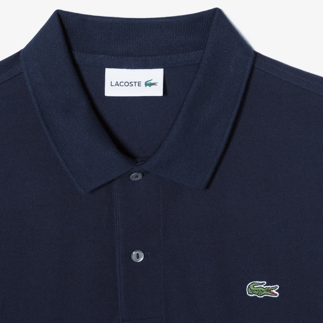 Áo LACOSTE French Regular Fit Long Sleeve Basic Polo #HDE / Abysm Blue