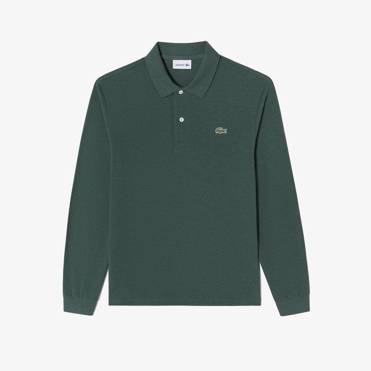 Áo LACOSTE French Regular Fit Long Sleeve Basic Polo #L7A / Khaki Green