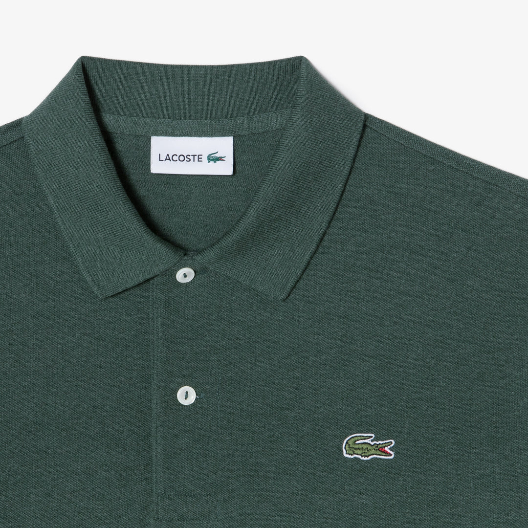 Áo LACOSTE French Regular Fit Long Sleeve Basic Polo #L7A / Khaki Green