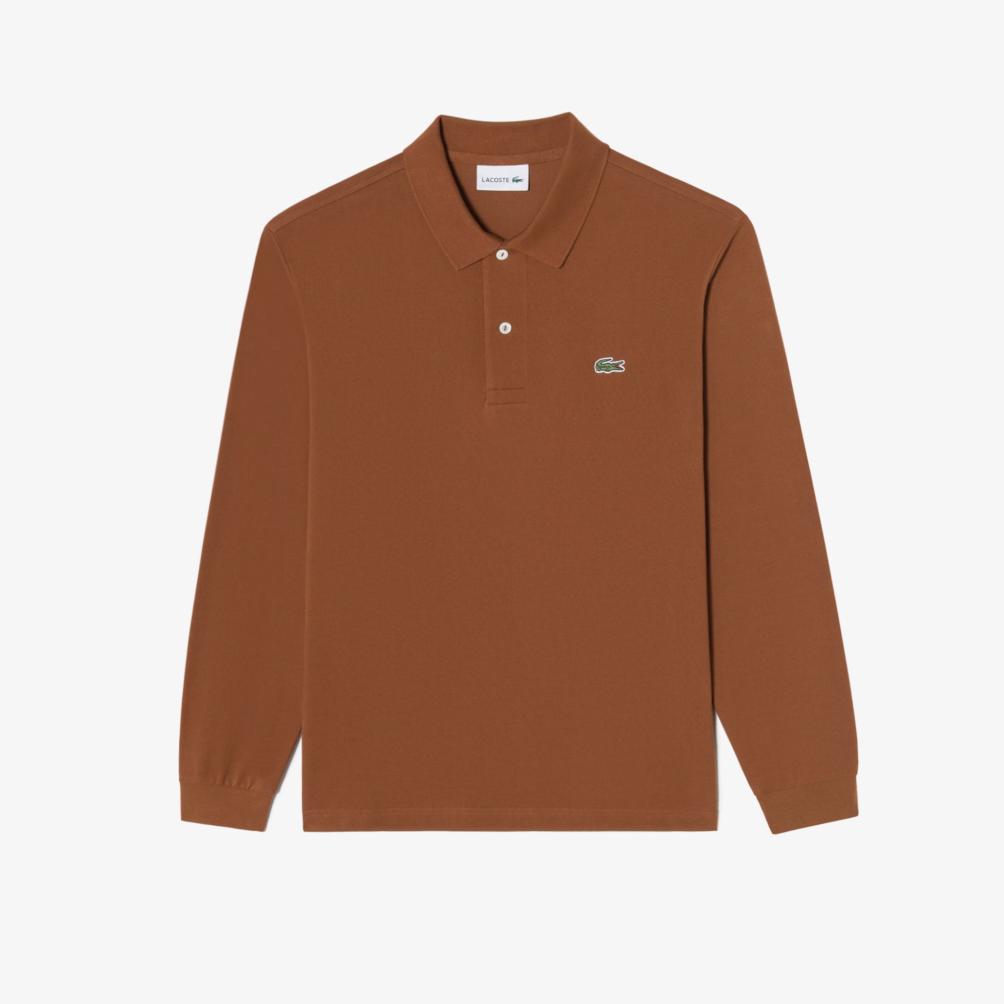Áo LACOSTE French Regular Fit Long Sleeve Basic Polo #SHI / Brown - Kallos Vietnam