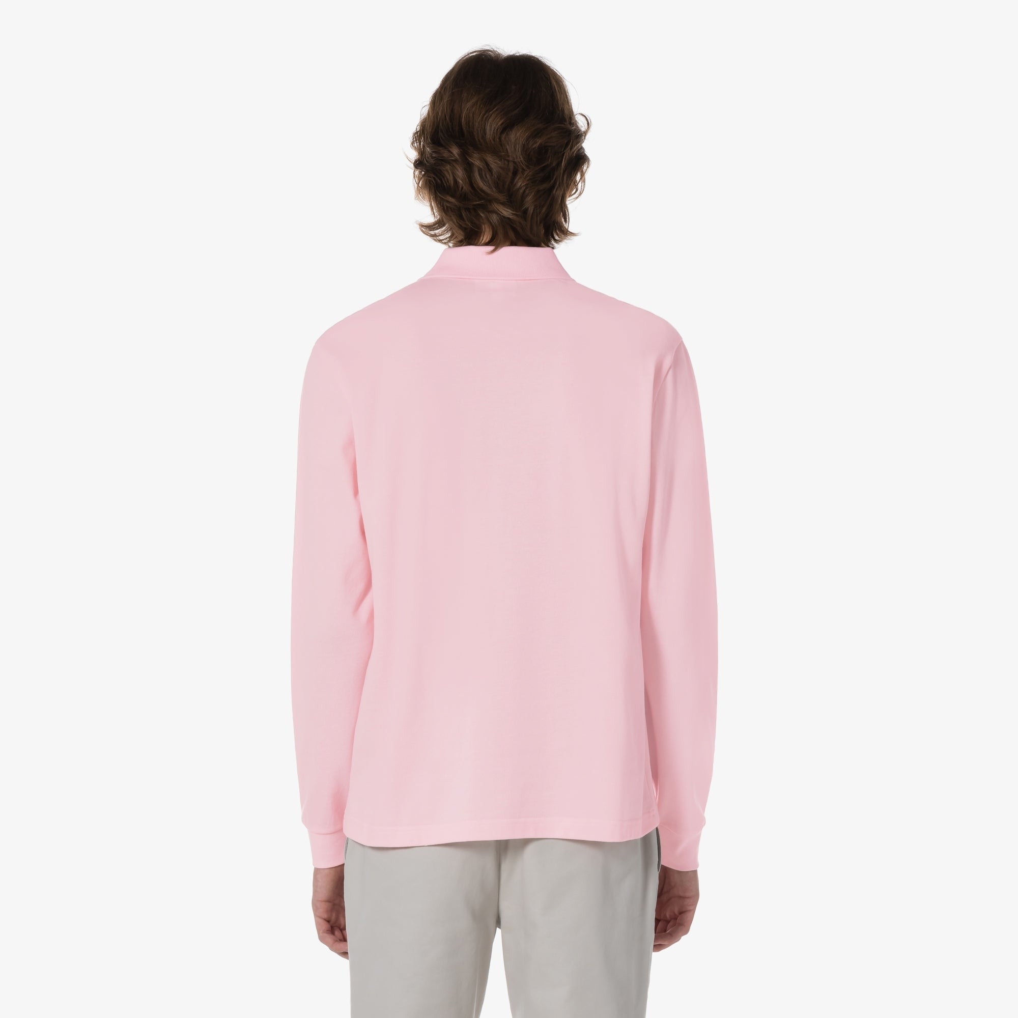 Áo LACOSTE French Regular Fit Long Sleeve Basic Polo #T03 / Light Pink - Kallos Vietnam