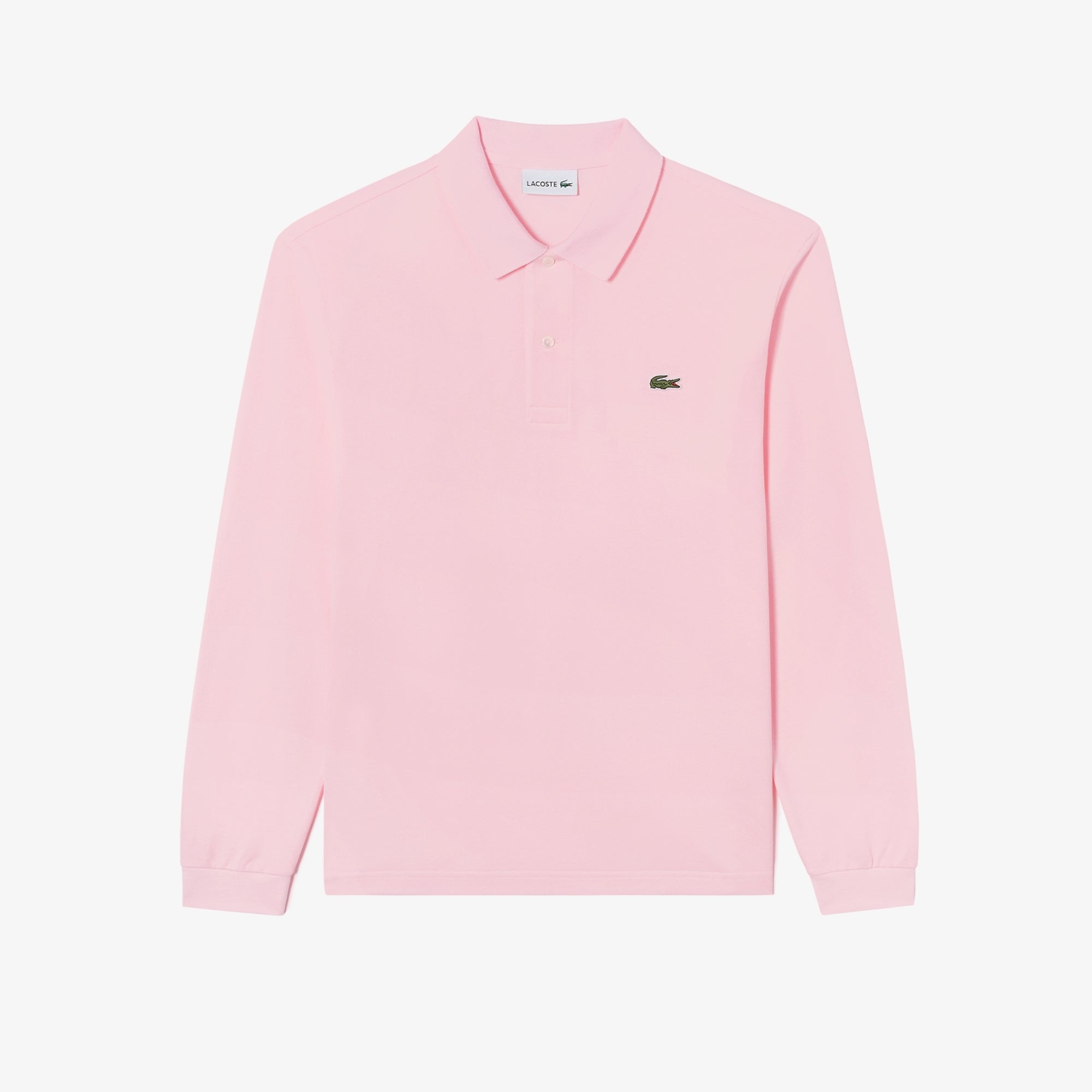 Áo LACOSTE French Regular Fit Long Sleeve Basic Polo #T03 / Light Pink - Kallos Vietnam
