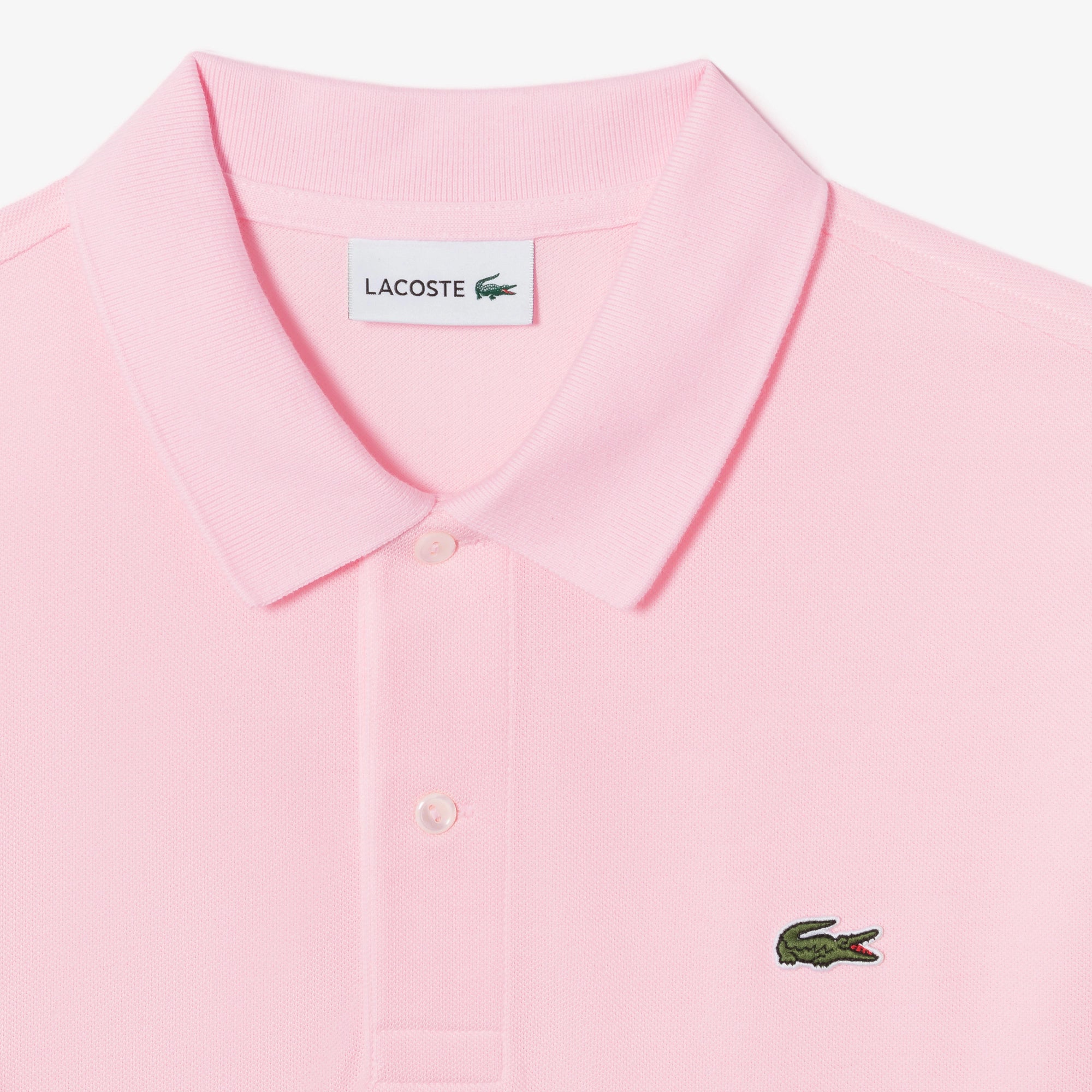 Áo LACOSTE French Regular Fit Long Sleeve Basic Polo #T03 / Light Pink - Kallos Vietnam
