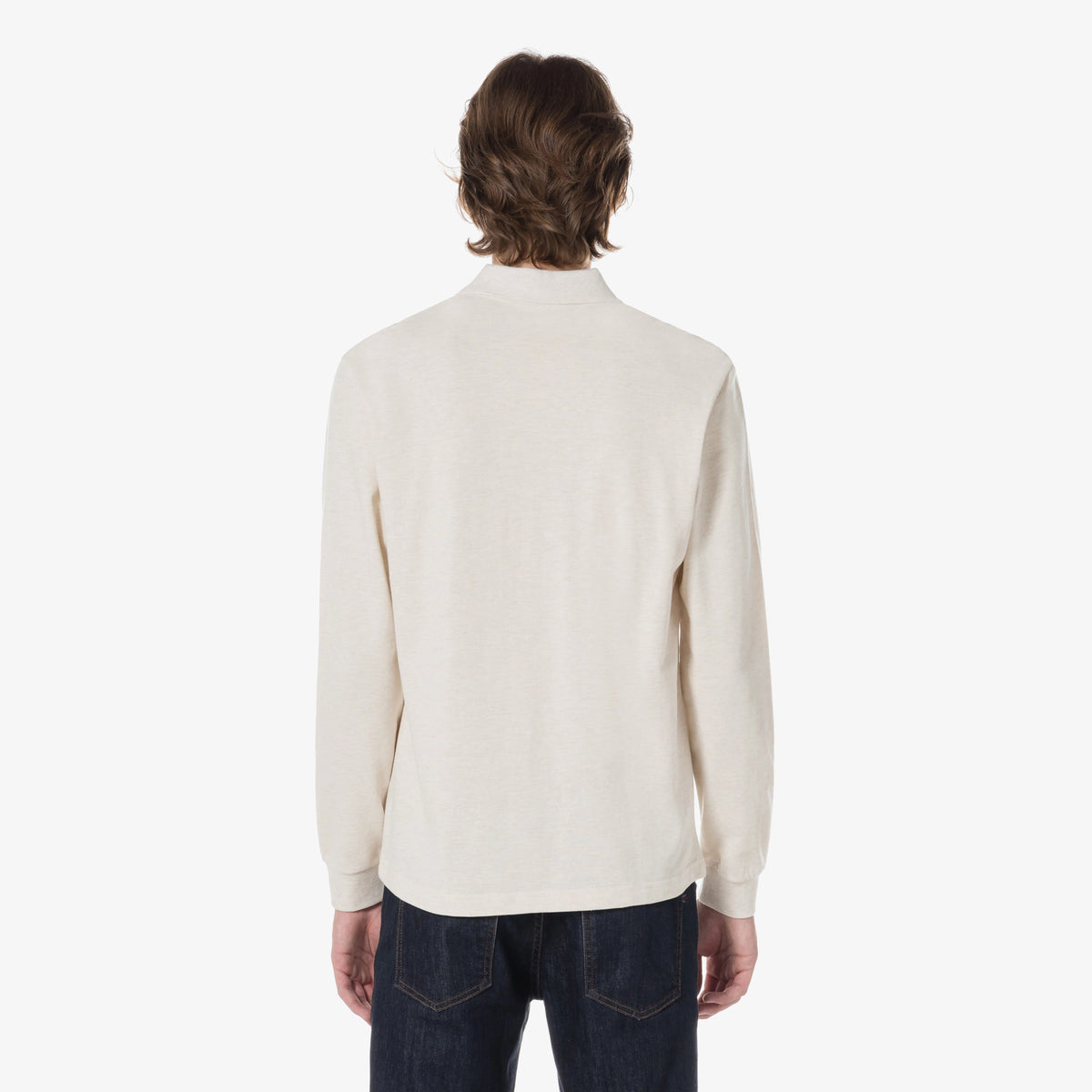 Áo LACOSTE French Regular Fit Long Sleeve Basic Polo #XFJ / Cream