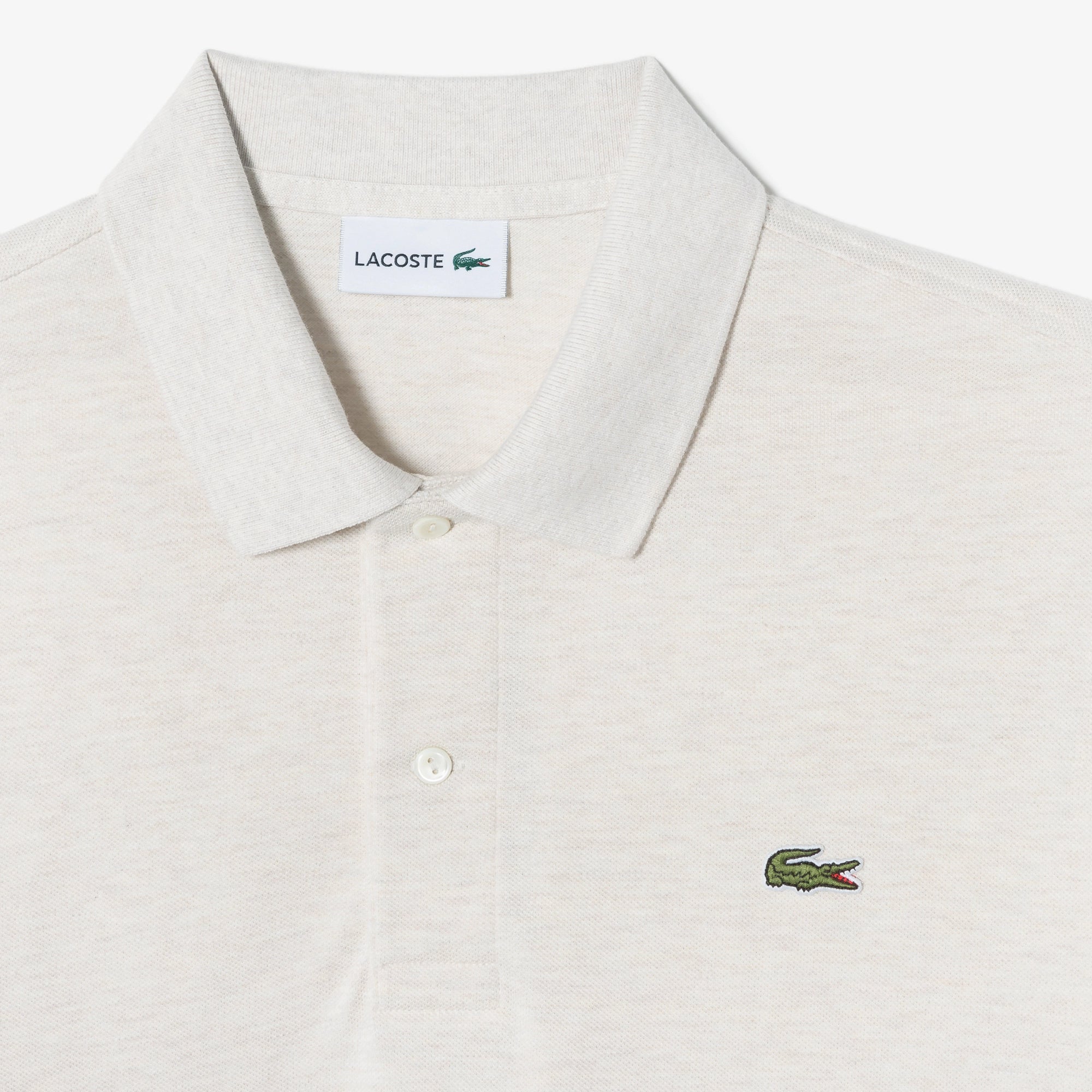 Áo LACOSTE French Regular Fit Long Sleeve Basic Polo #XFJ / Cream - Kallos Vietnam