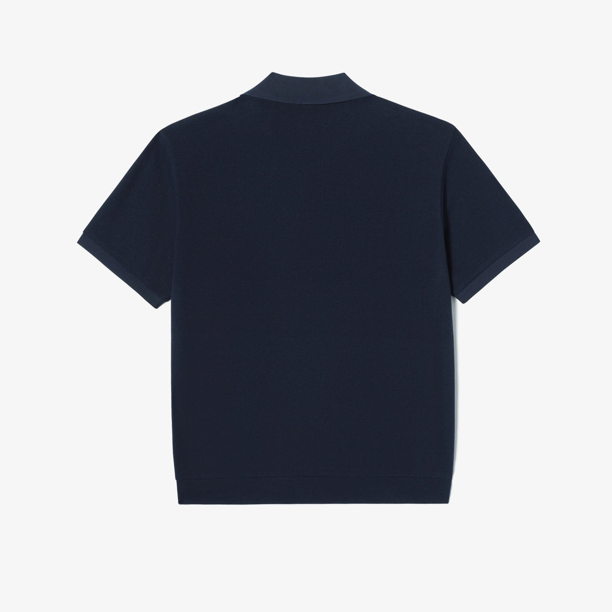 Áo LACOSTE Open Collar Texture Polo #HDE / Abysm Blue