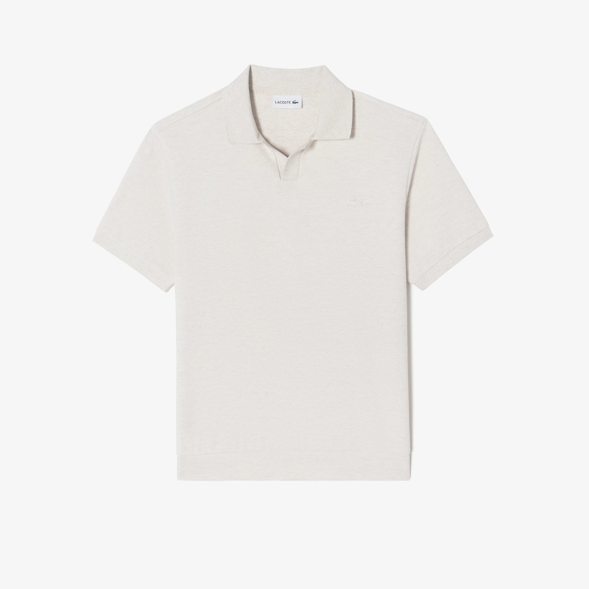 Áo LACOSTE Open Collar Texture Polo #XFJ / Cream - Kallos Vietnam