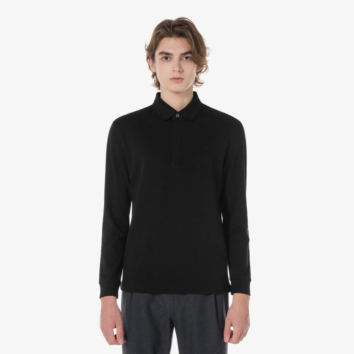 Áo LACOSTE PARIS Long Sleeve Polo #031 / Black