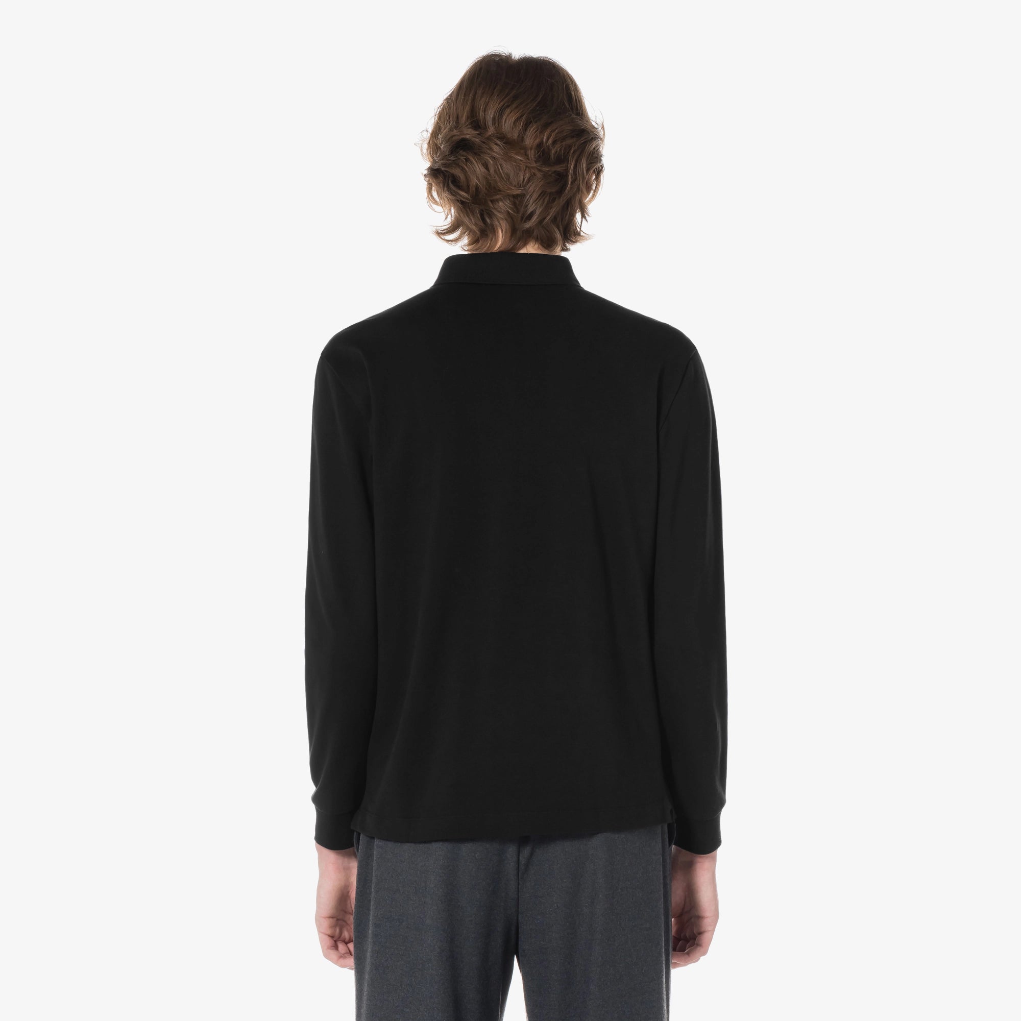 Áo LACOSTE PARIS Long Sleeve Polo #031 / Black - Kallos Vietnam