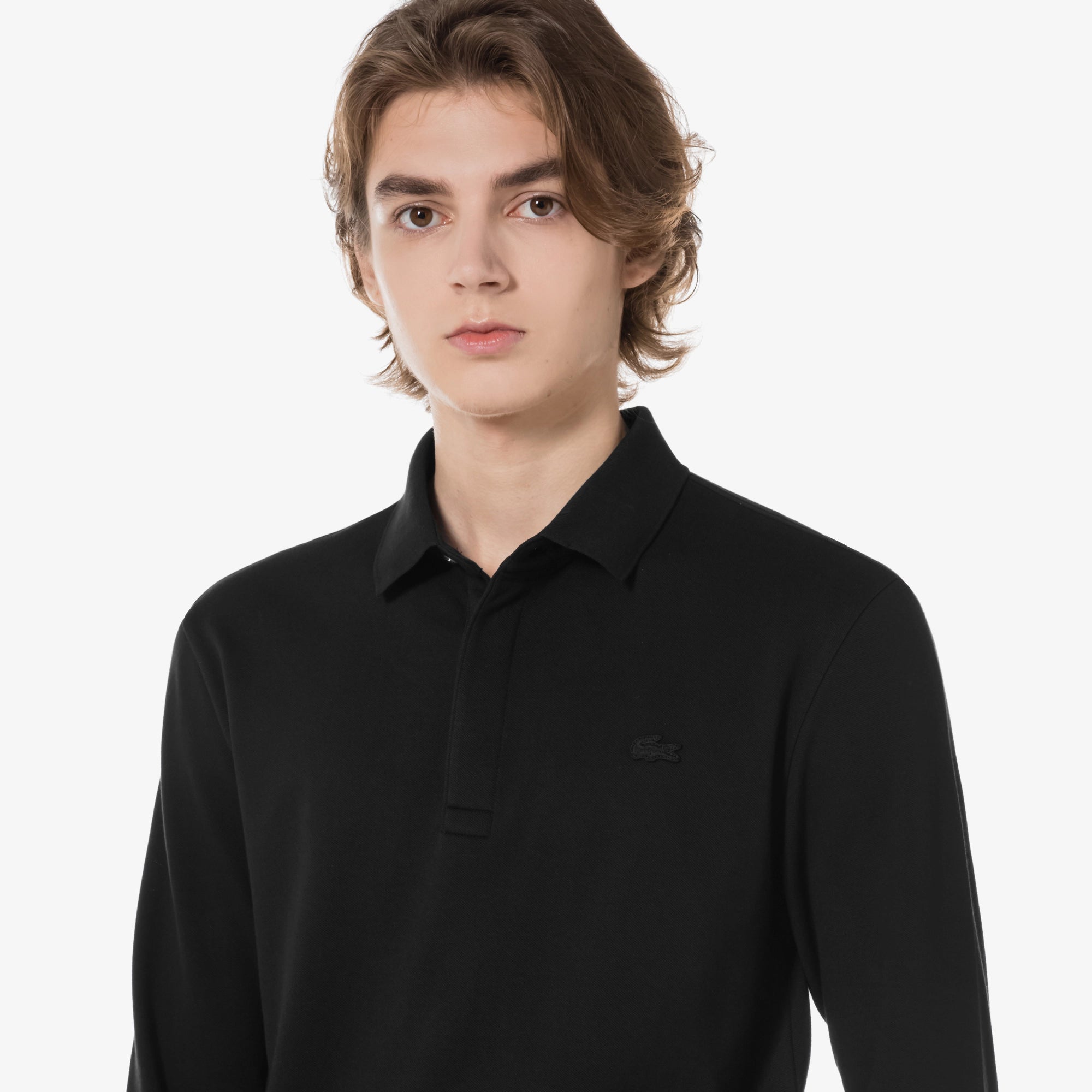 Áo LACOSTE PARIS Long Sleeve Polo #031 / Black - Kallos Vietnam