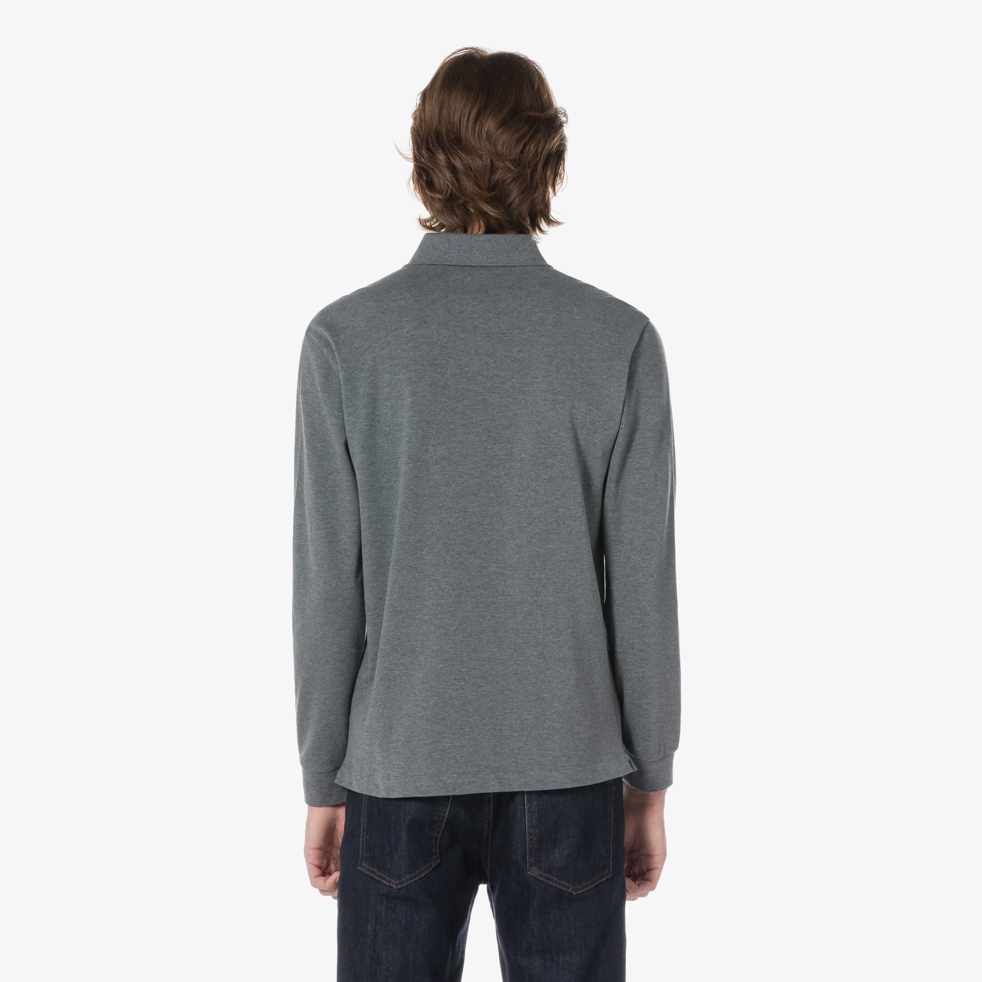 Áo LACOSTE PARIS Long Sleeve Polo #050 / Grey Pitch - Kallos Vietnam