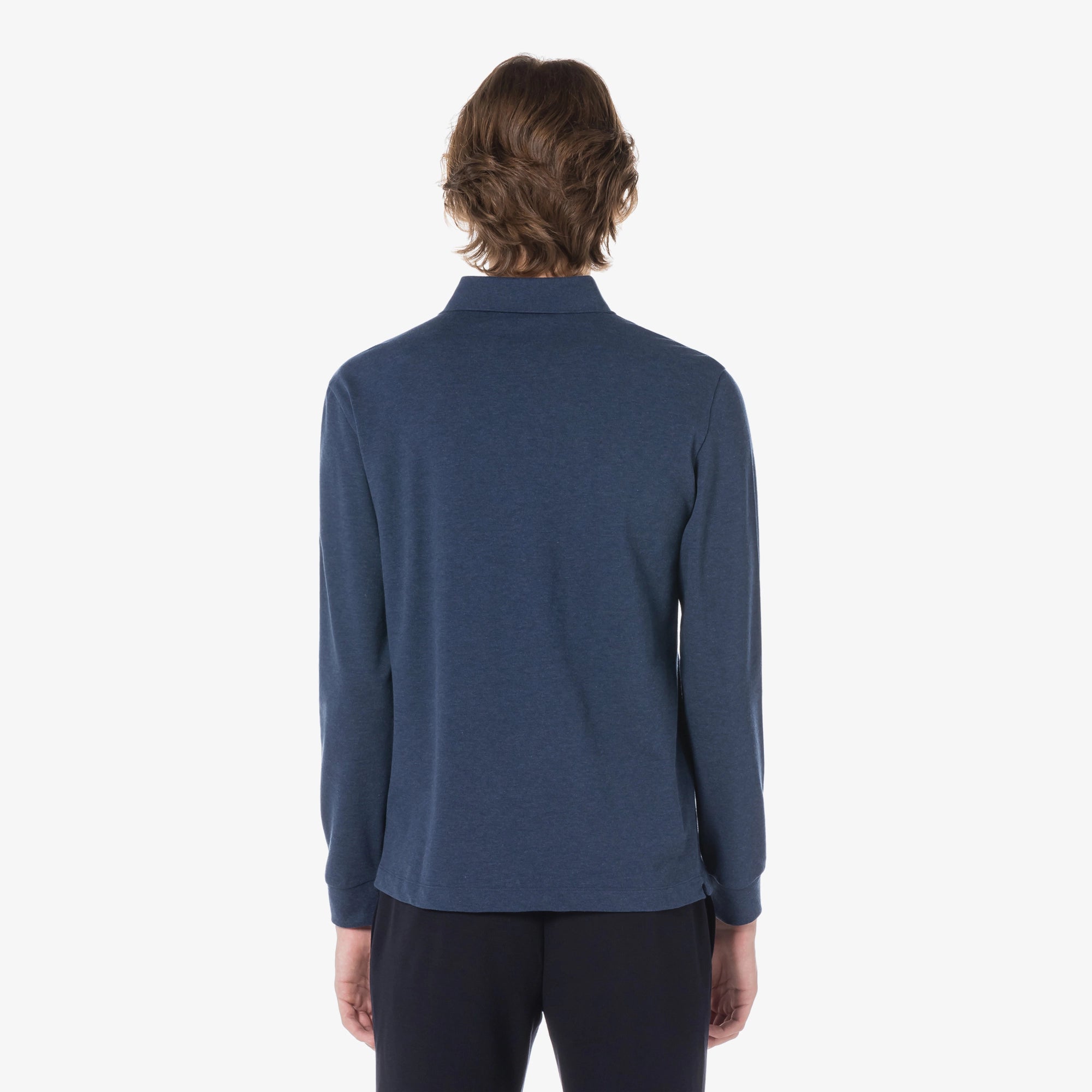 Áo LACOSTE PARIS Long Sleeve Polo #166 / Navy Blue - Kallos Vietnam