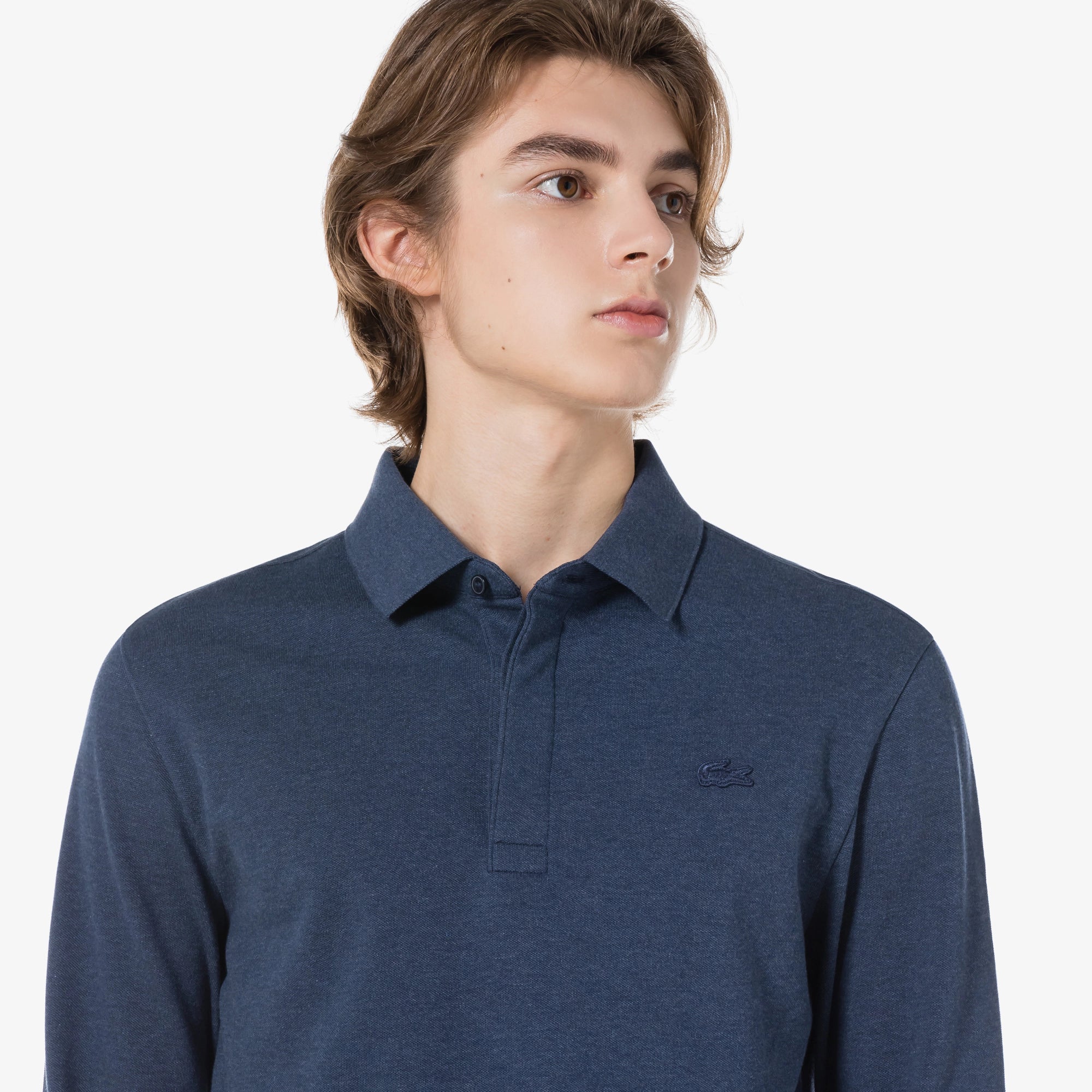 Áo LACOSTE PARIS Long Sleeve Polo #166 / Navy Blue - Kallos Vietnam