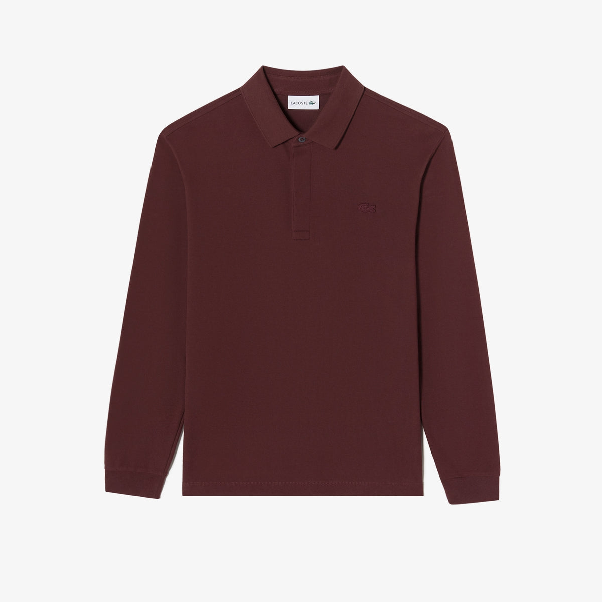 Áo LACOSTE PARIS Long Sleeve Polo #BZD / Bordeaux Dark