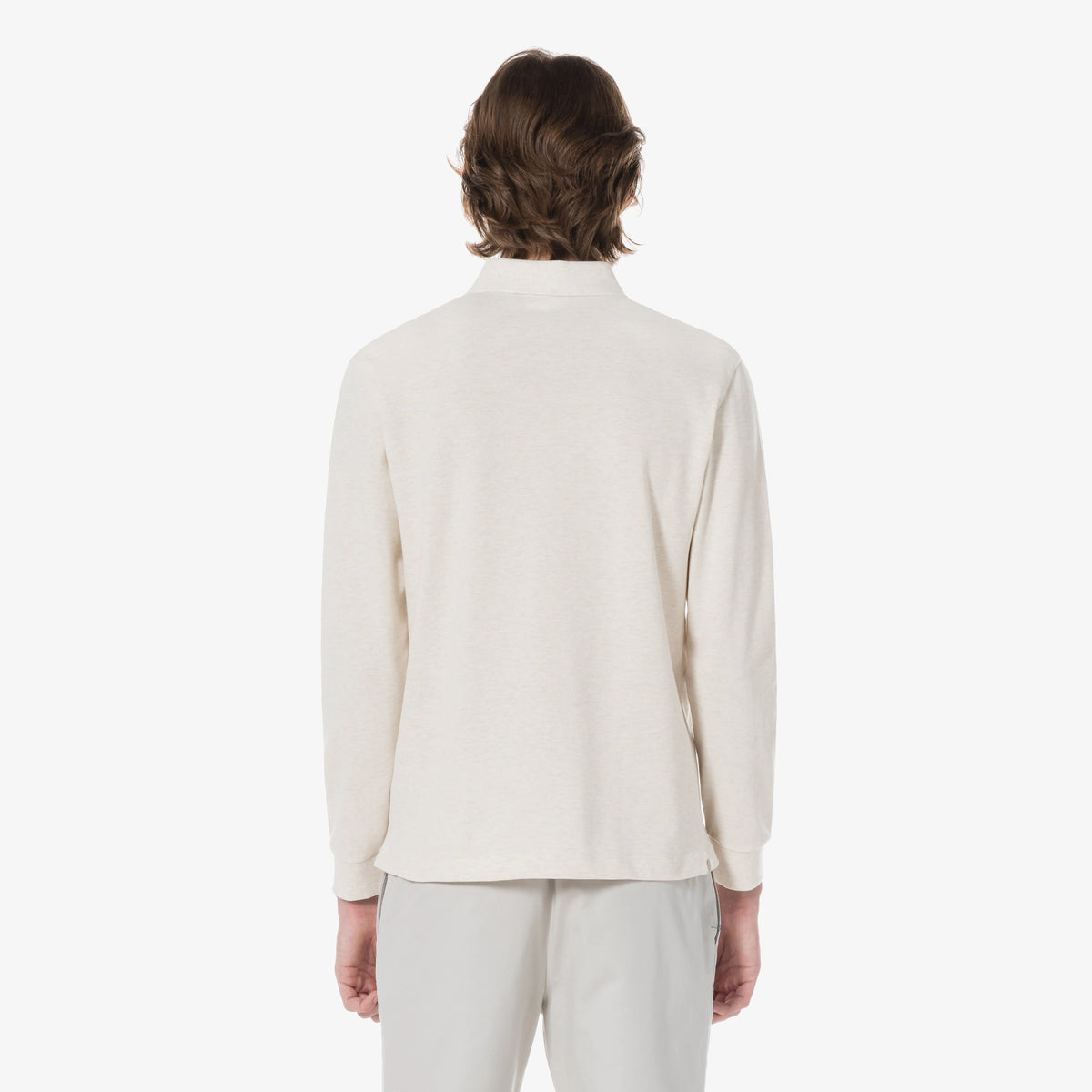 Áo LACOSTE PARIS Long Sleeve Polo #XFJ / Cream