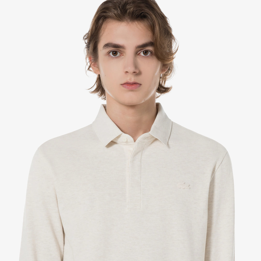 Áo LACOSTE PARIS Long Sleeve Polo #XFJ / Cream