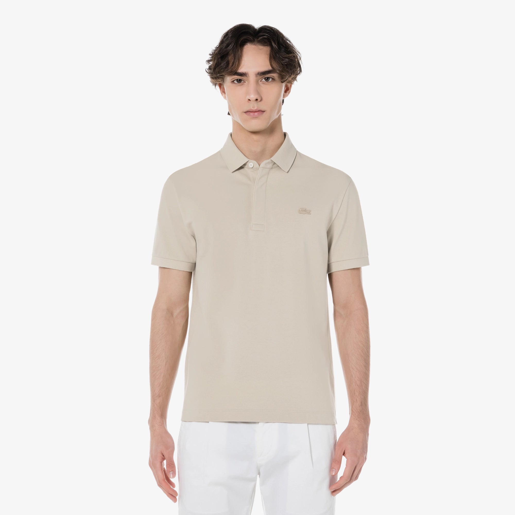Áo LACOSTE Paris Polo #IXQ / Beige - Kallos Vietnam