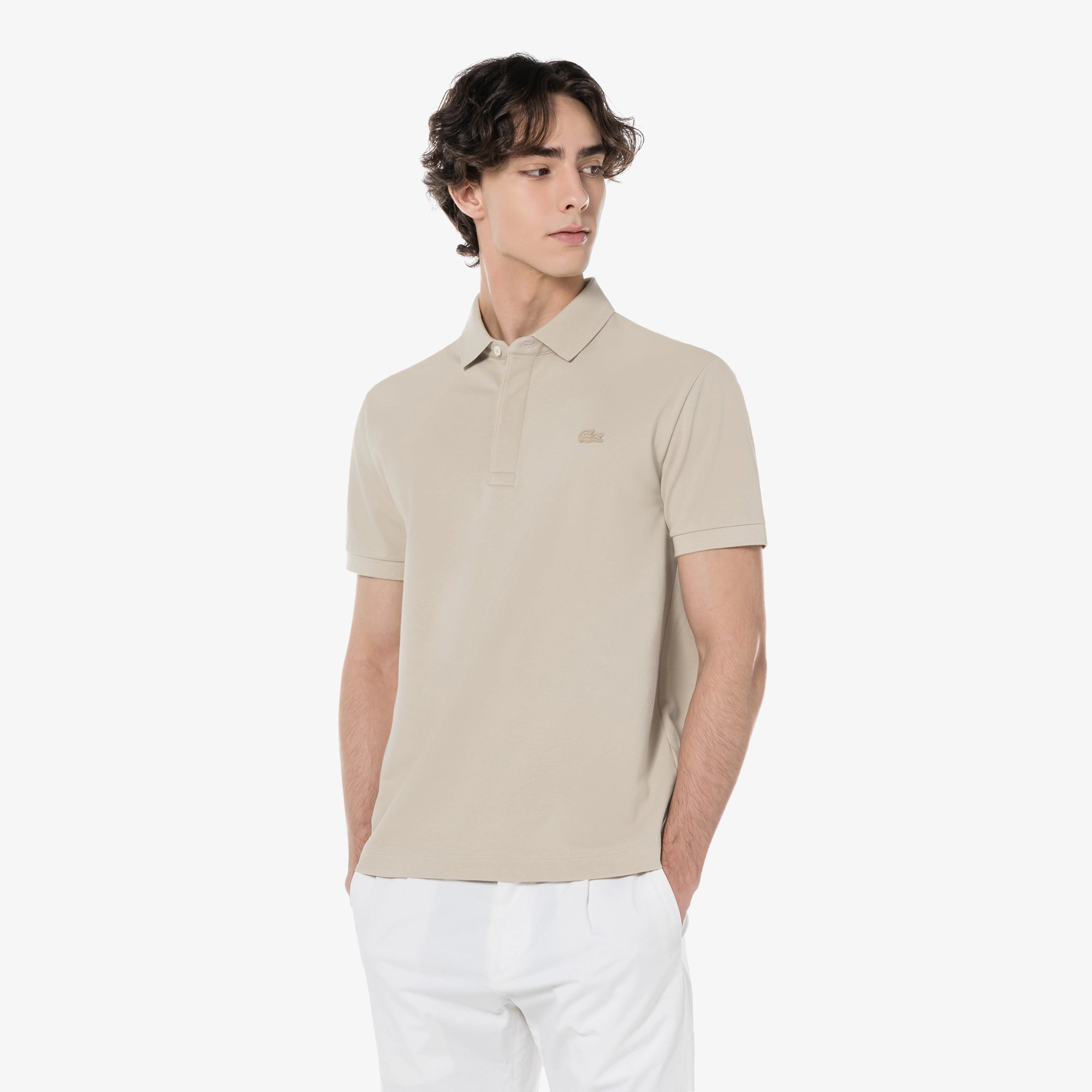 Áo LACOSTE Paris Polo #IXQ / Beige - Kallos Vietnam