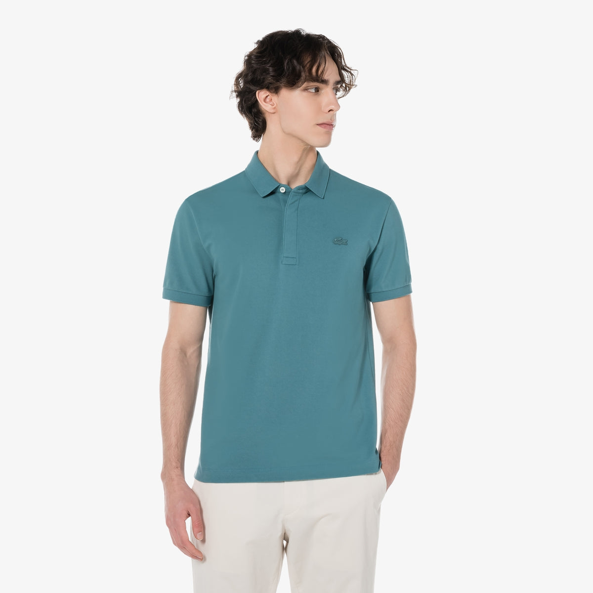 Áo LACOSTE Paris Polo #IY4 / Hydro Blue