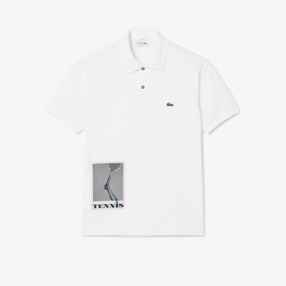 Áo LACOSTE Petite Piqué Photographic Polo #001 / White