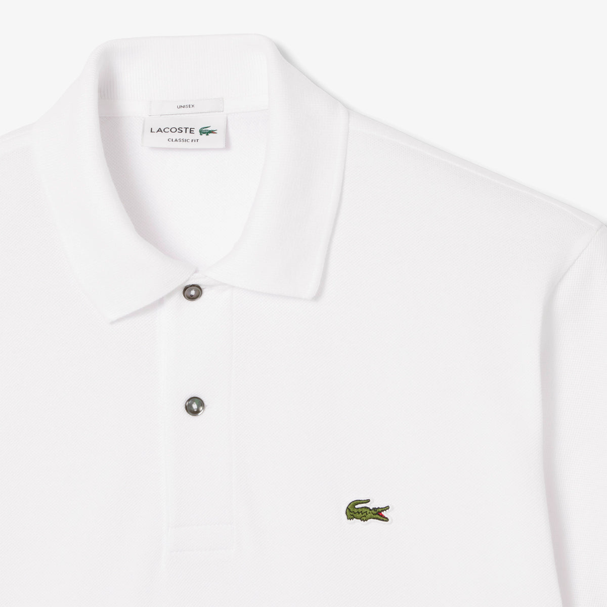 Áo LACOSTE Petite Piqué Photographic Polo #001 / White