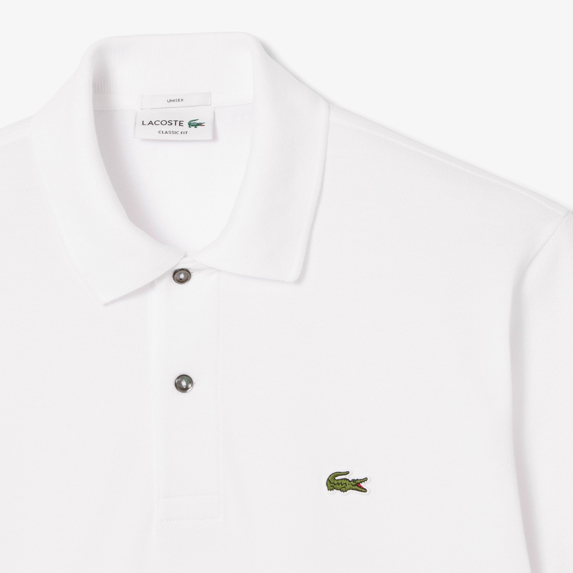 Áo LACOSTE Petite Piqué Photographic Polo #001 / White - Kallos Vietnam