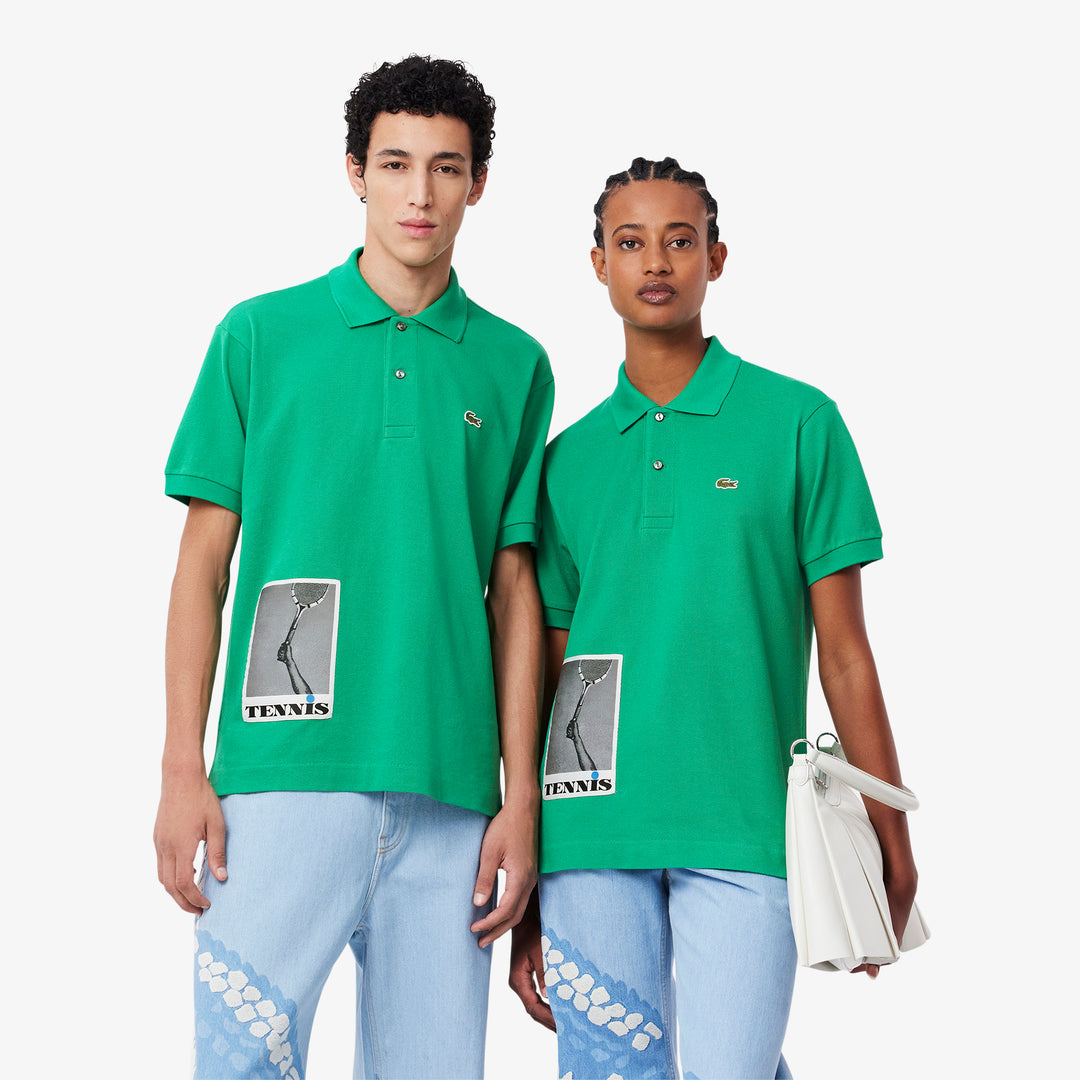 Áo LACOSTE Petite Piqué Photographic Polo #LDM / Green