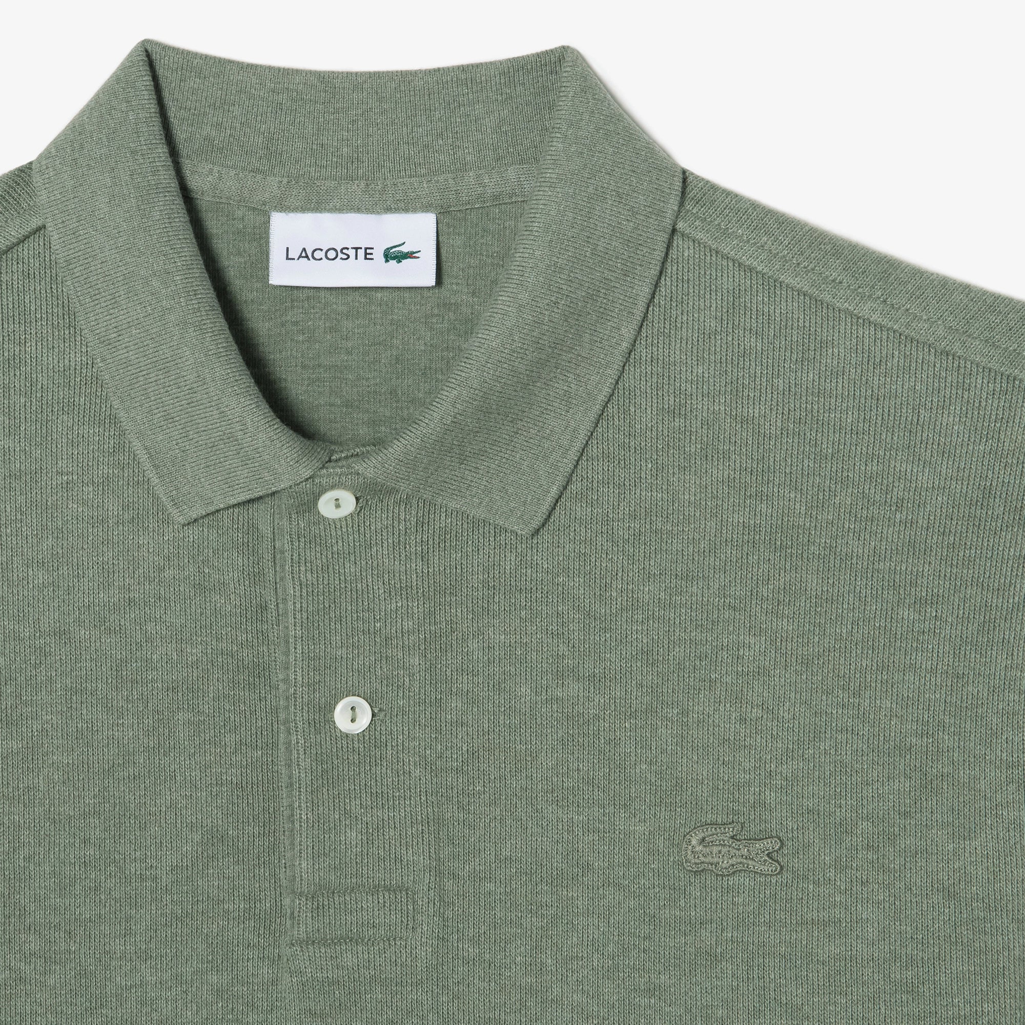 Áo LACOSTE Sweater-Like Long-Sleeve Polo #BMY / Green - Kallos Vietnam