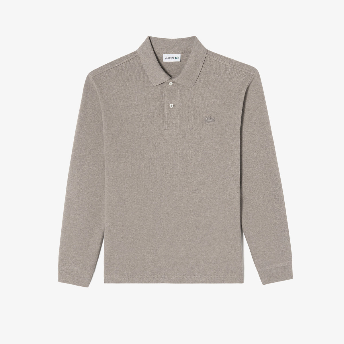 Áo LACOSTE Sweater-Like Long-Sleeve Polo #SIX / Grey