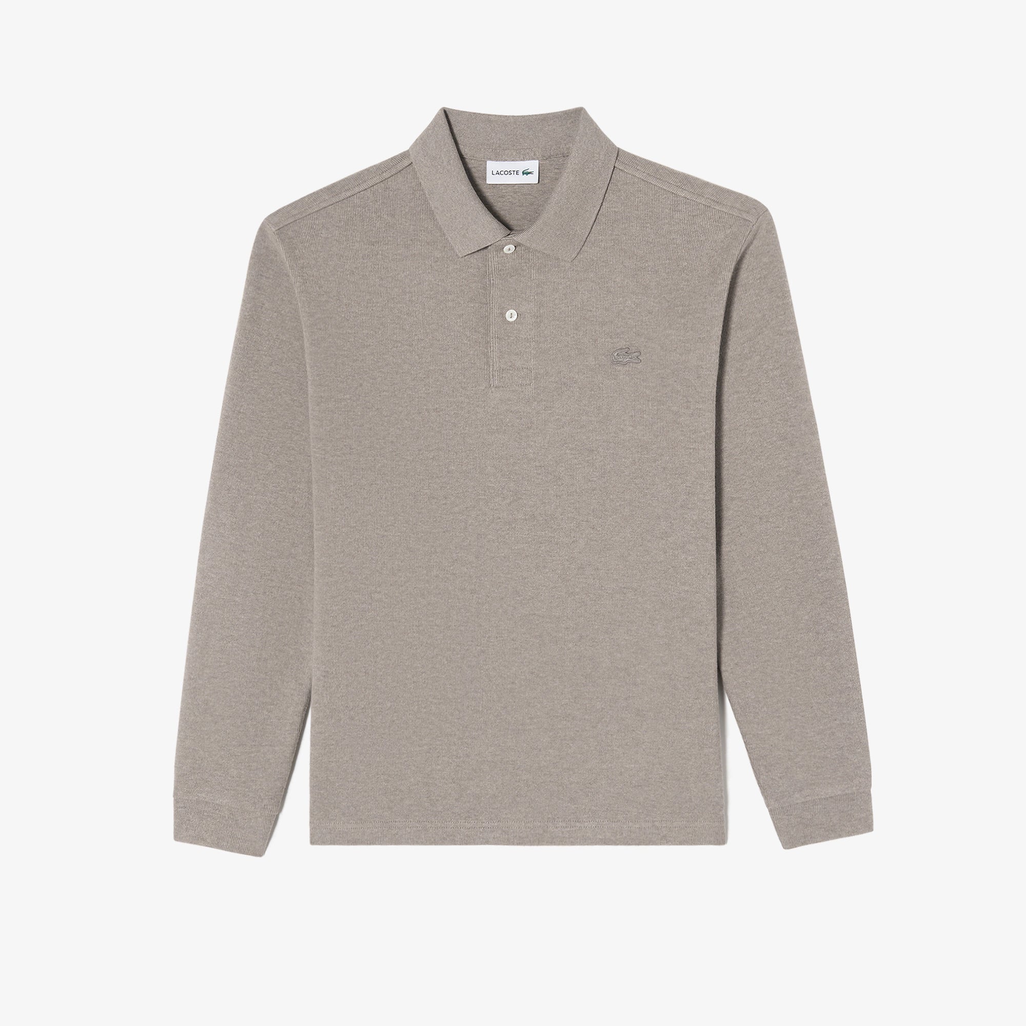 Áo LACOSTE Sweater-Like Long-Sleeve Polo #SIX / Grey - Kallos Vietnam