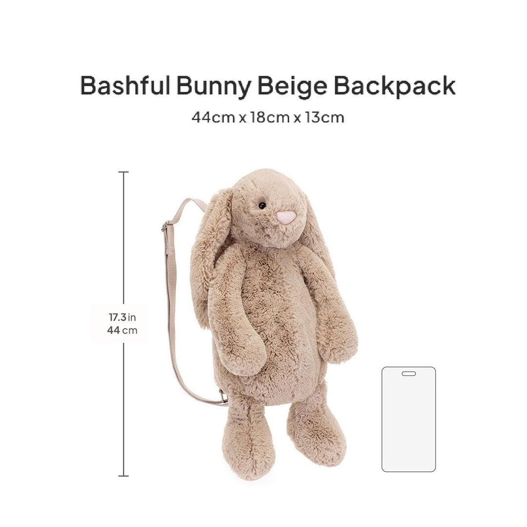 Ba Lô Thỏ Bông JELLYCAT Bashful Bunny Beige Backpack