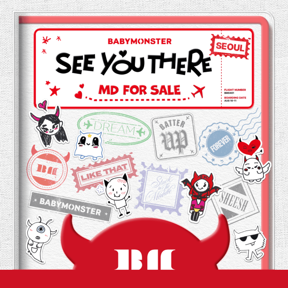 Nút Đeo BABYMONSTER Horn Cover + Button Pin Set