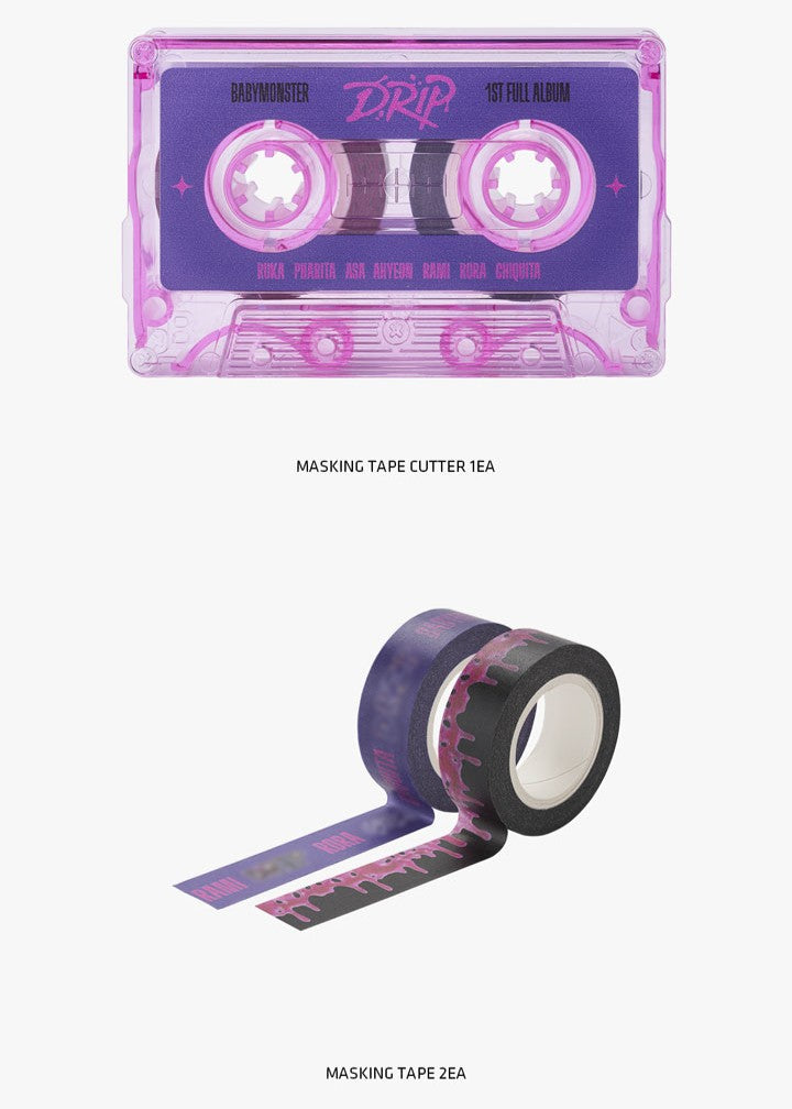 Băng Keo BABYMONSTER Masking Tape + Cutter - Kallos Vietnam