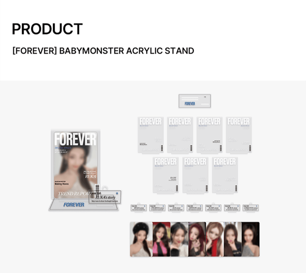 Bảng Nhựa BABYMONSTER Acrylic Stand - Kallos Vietnam