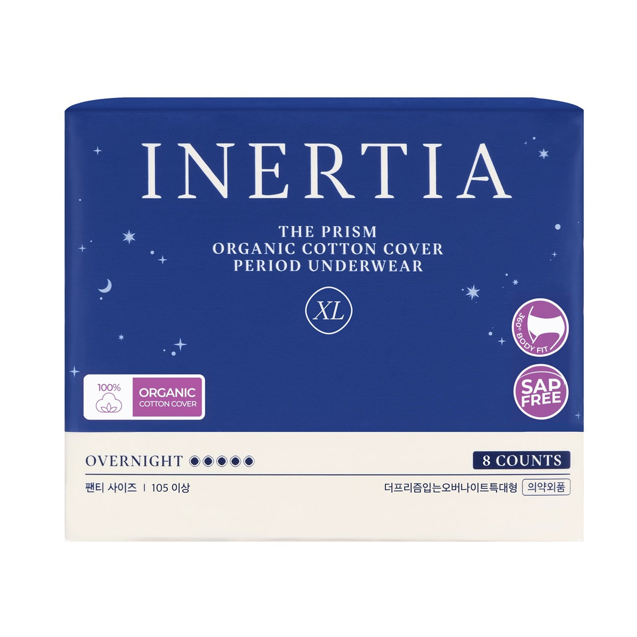 Băng Quần INERTIA The Prism Organic Overnight Sanitary Pads #Above 105 cm-Kallos