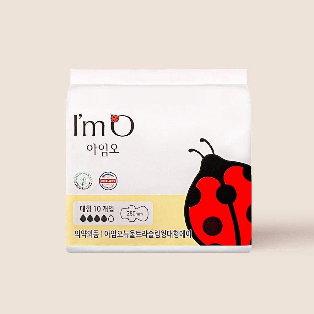 Băng Vệ Sinh I’m O Organic Cotton Cover Sanitary Pads Large #28 cm